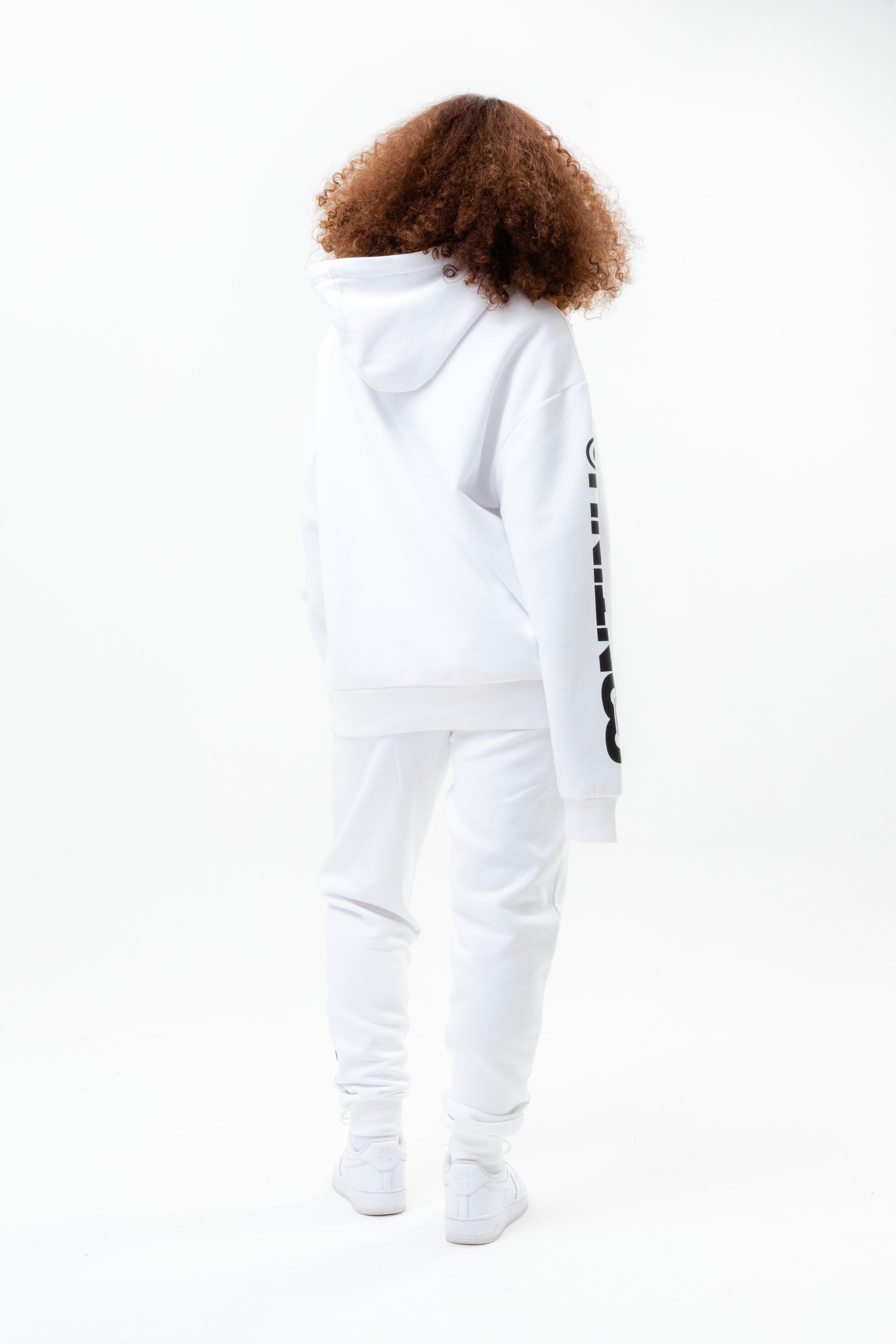 Alternate View 3 of CONTINU8 WHITE OVERSIZED HOODIE
