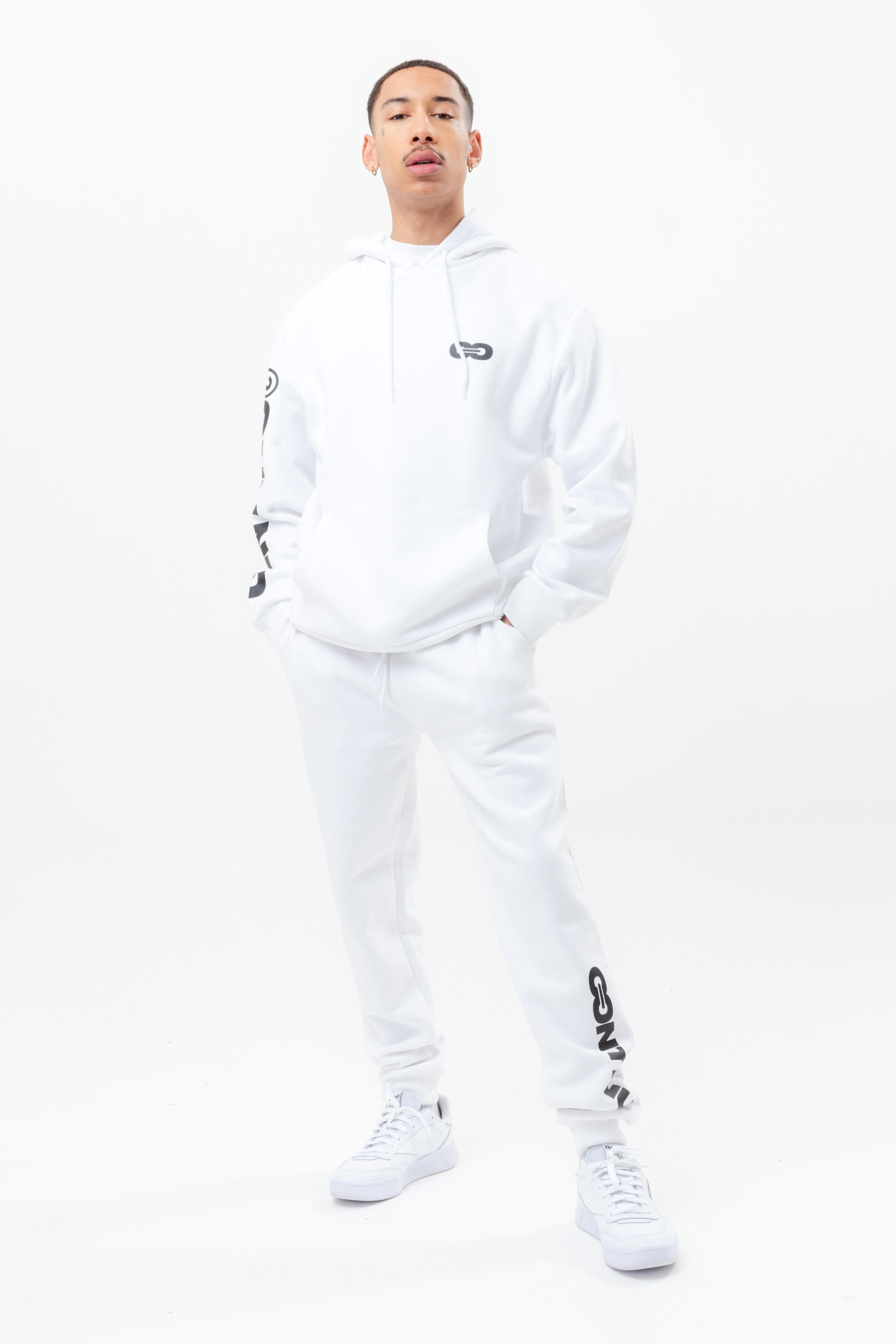 Alternate View 5 of CONTINU8 WHITE OVERSIZED HOODIE