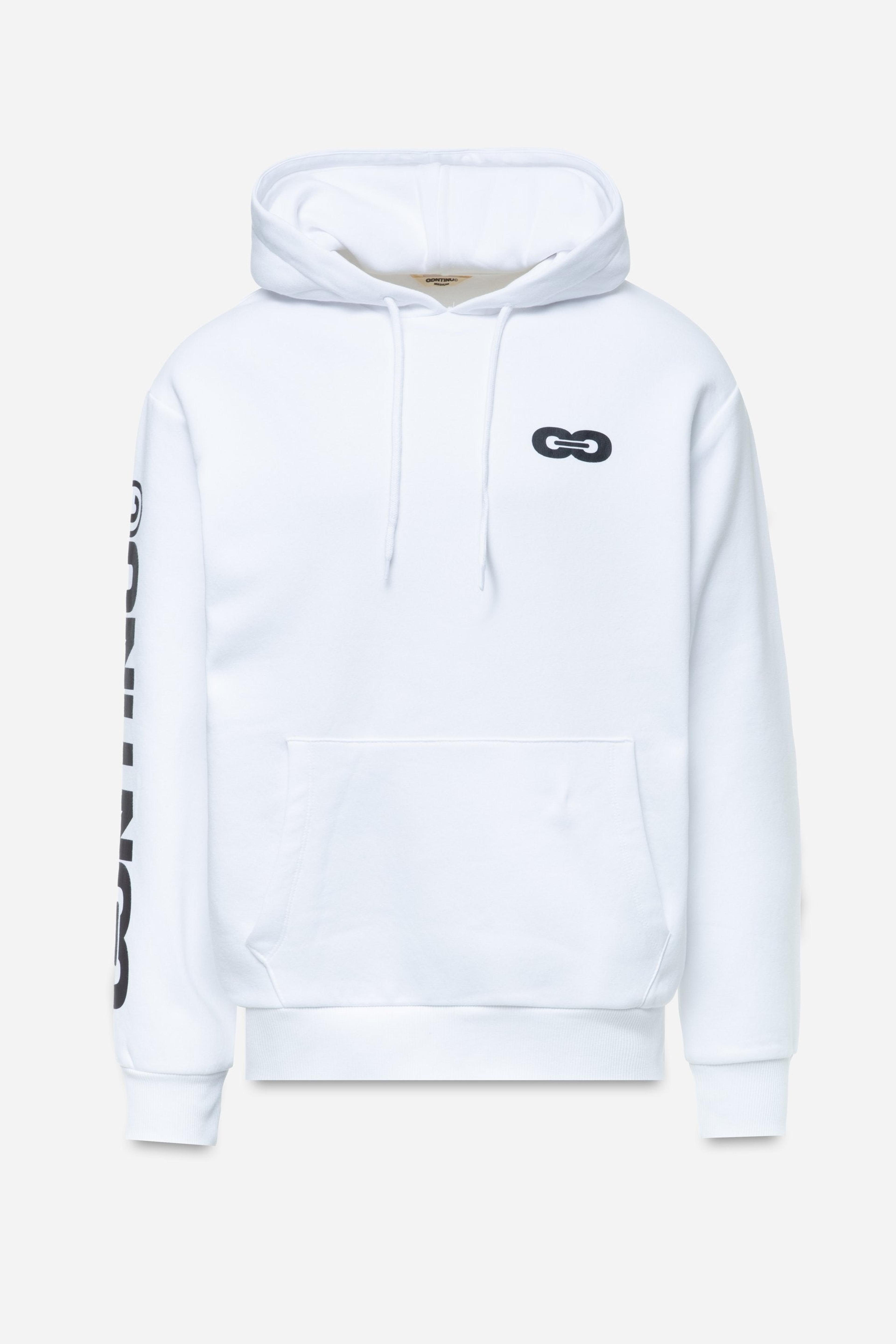 Alternate View 7 of CONTINU8 WHITE OVERSIZED HOODIE
