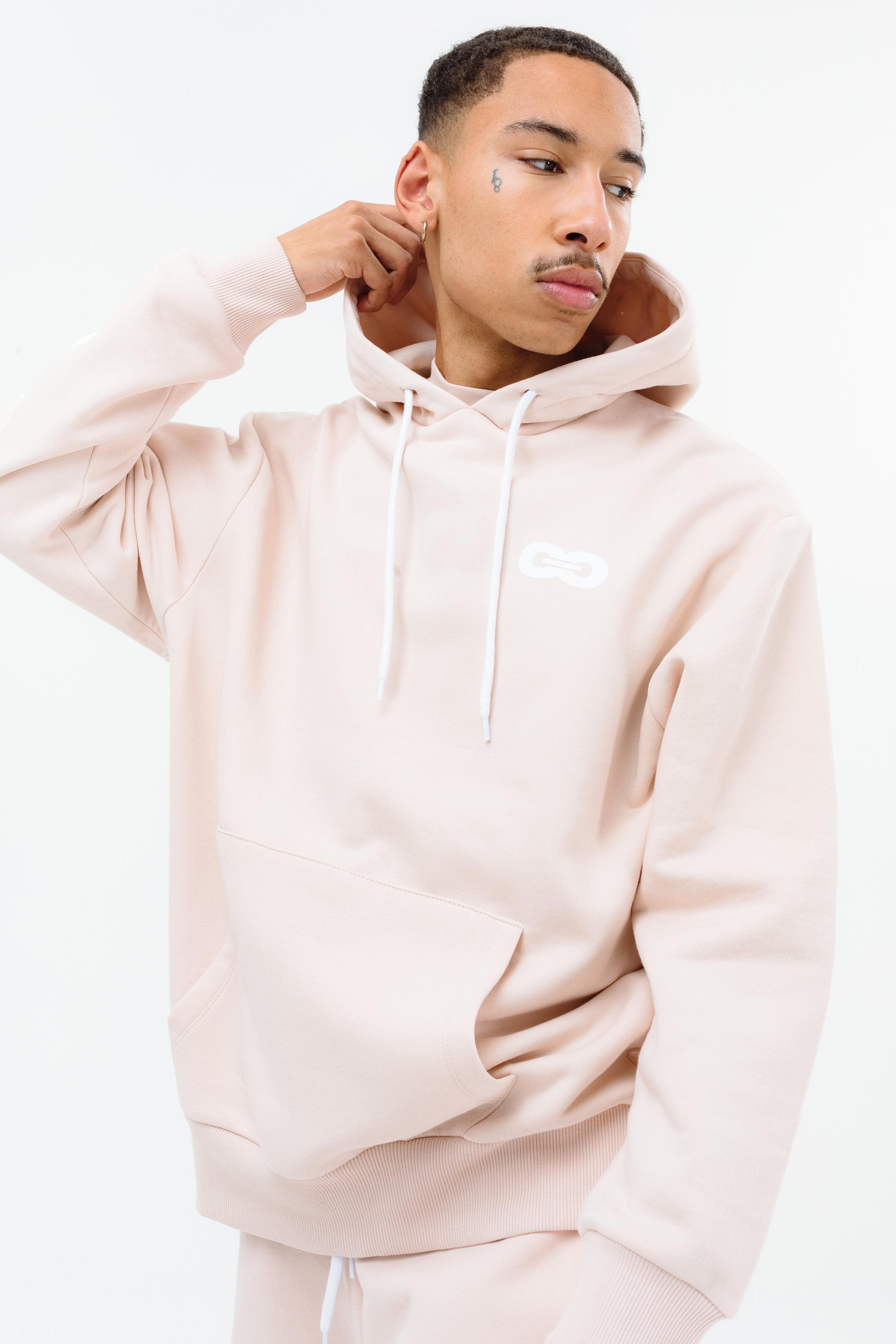 Alternate View 2 of CONTINU8 LIGHT PINK OVERSIZED HOODIE