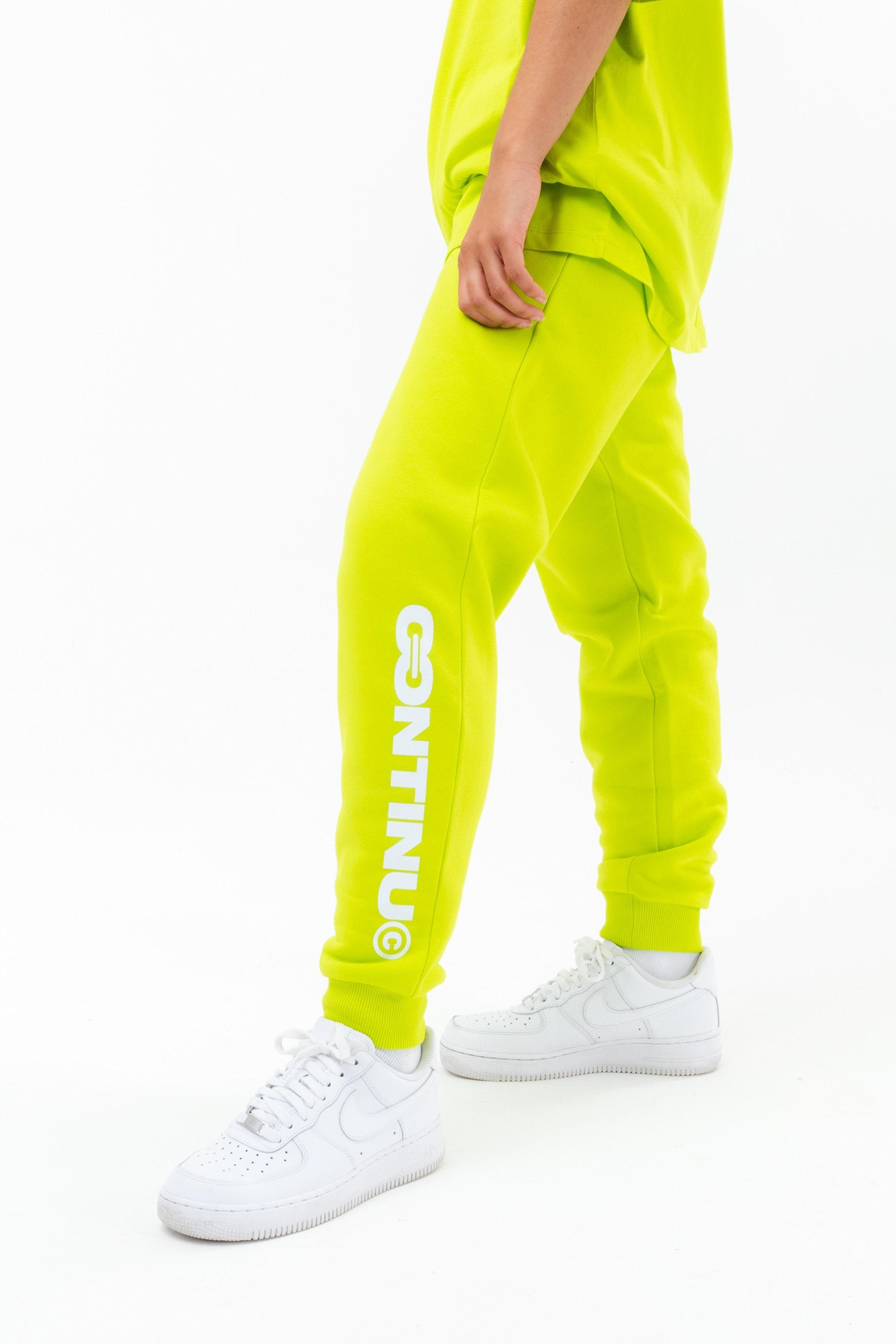 Alternate View 1 of CONTINU8 NEON GREEN JOGGERS
