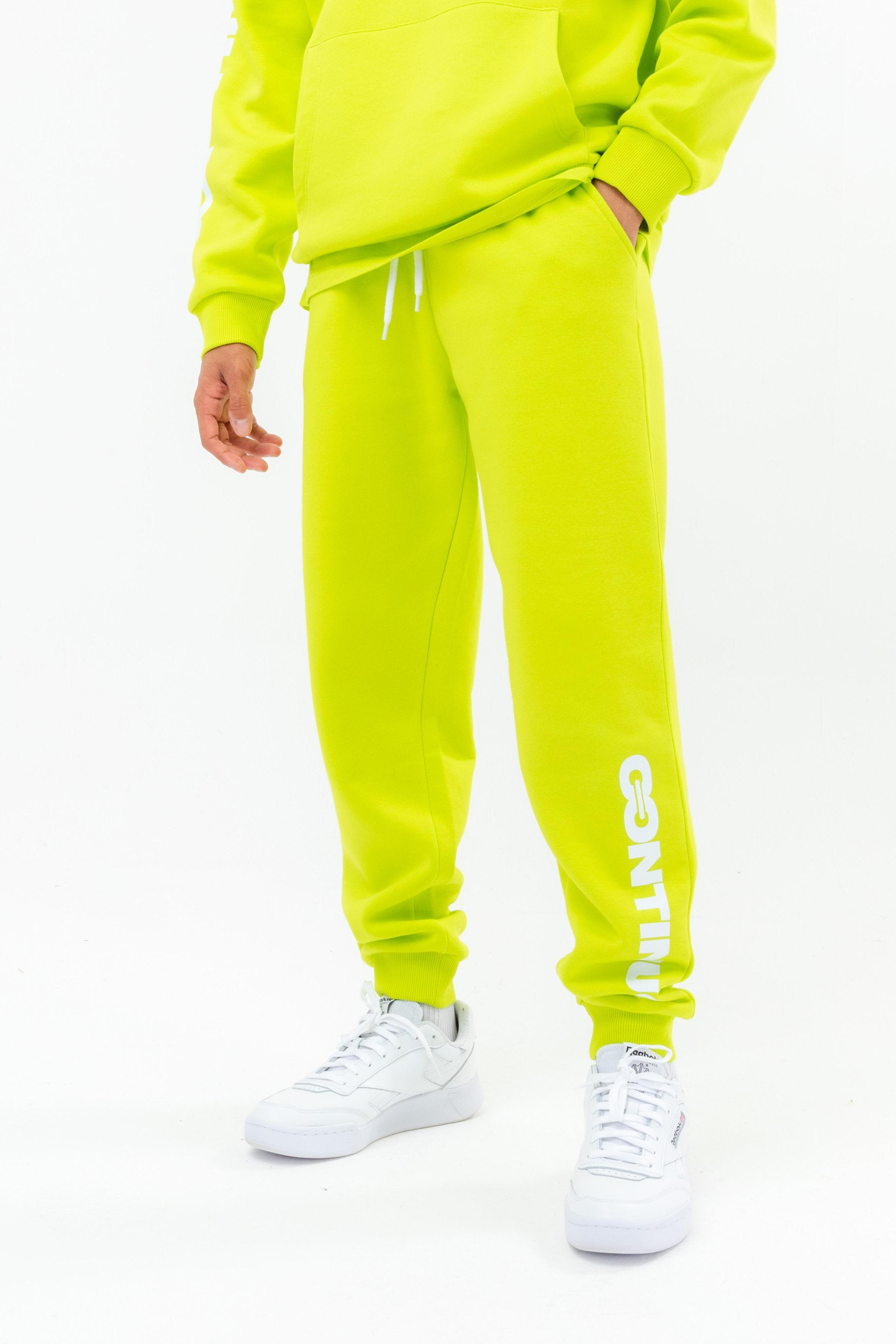 Alternate View 2 of CONTINU8 NEON GREEN JOGGERS
