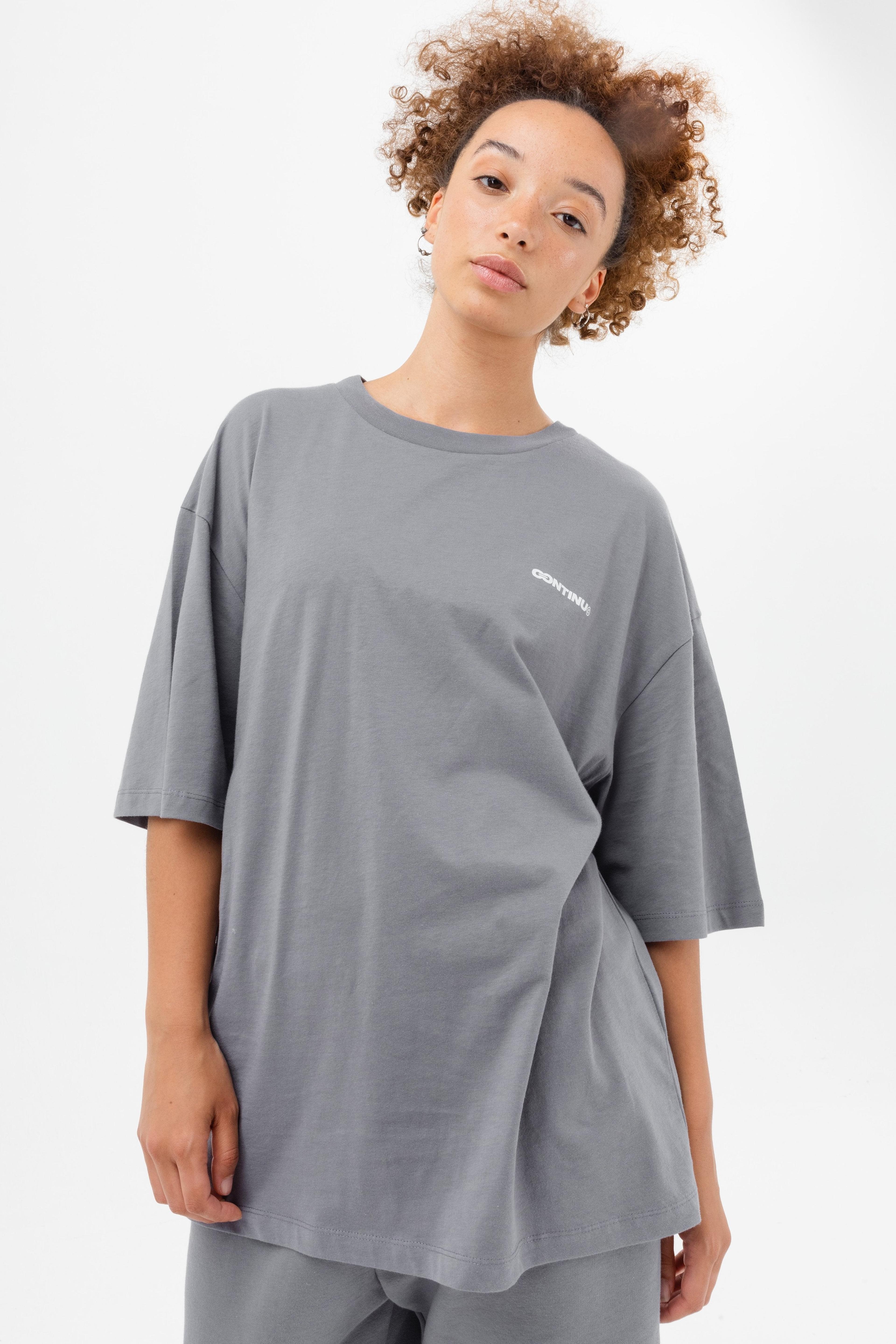 Alternate View 2 of CONTINU8 CHARCOAL OVERSIZED T-SHIRT