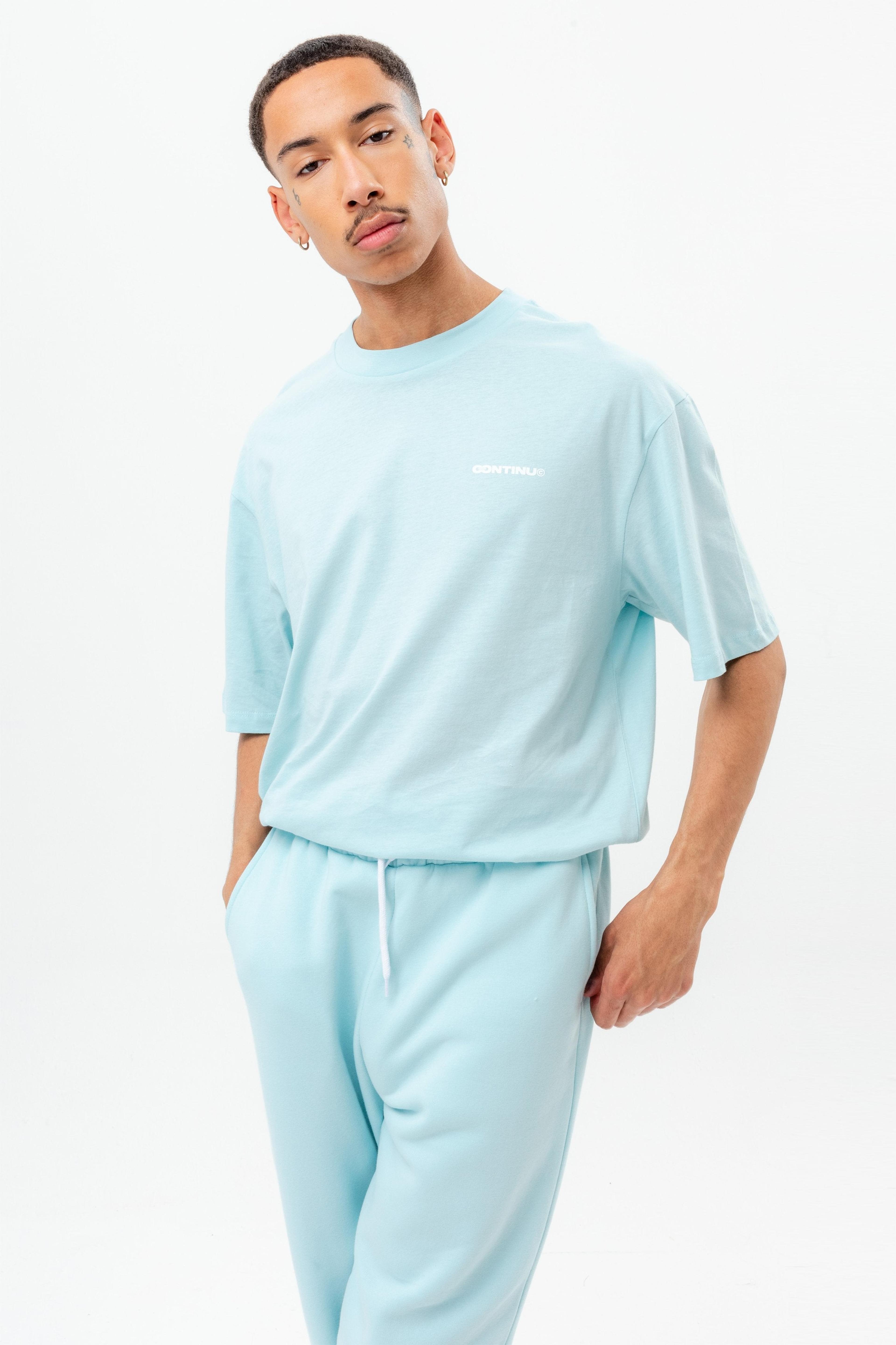 Alternate View 2 of CONTINU8 PALE BLUE OVERSIZED T-SHIRT