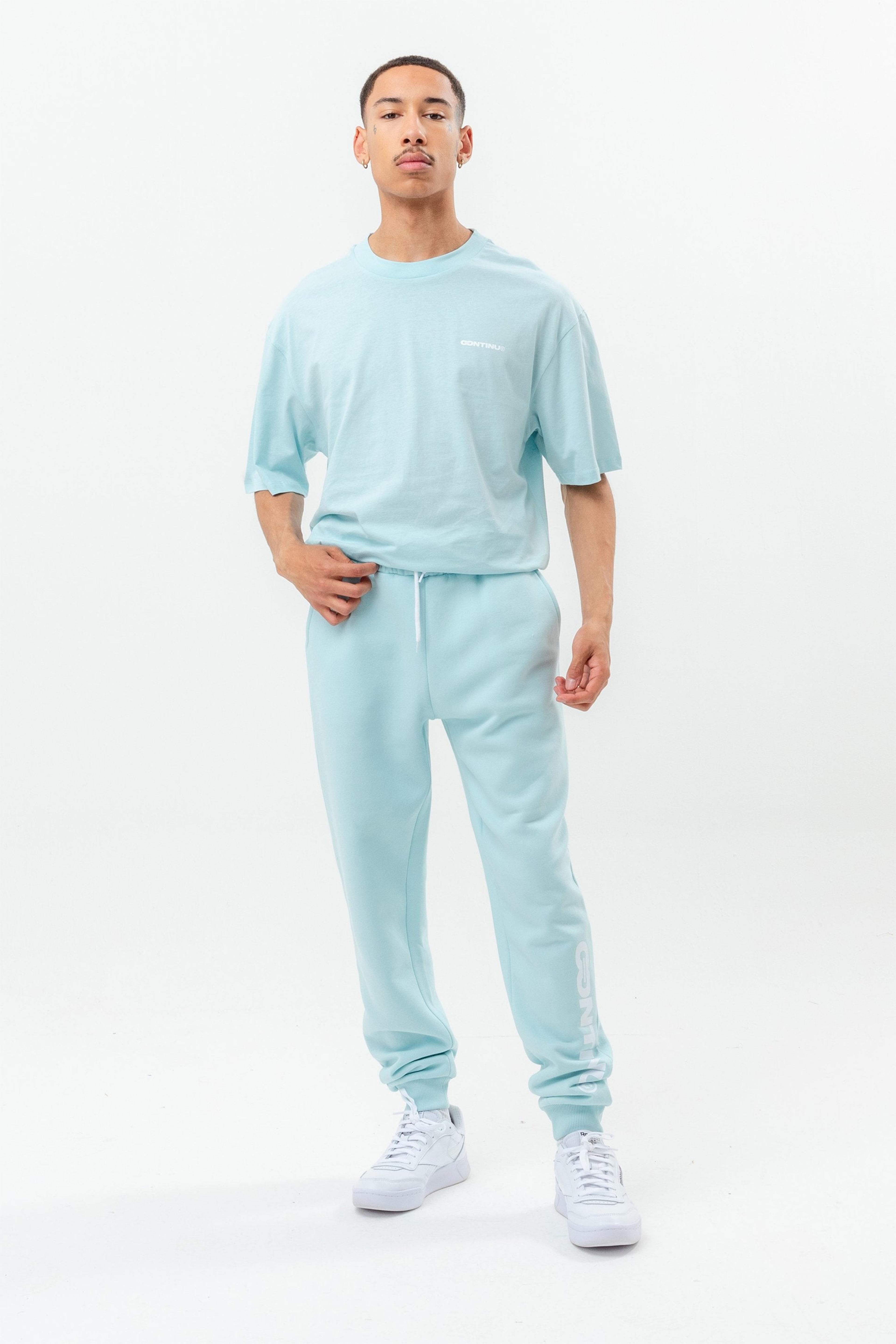 Alternate View 6 of CONTINU8 PALE BLUE OVERSIZED T-SHIRT