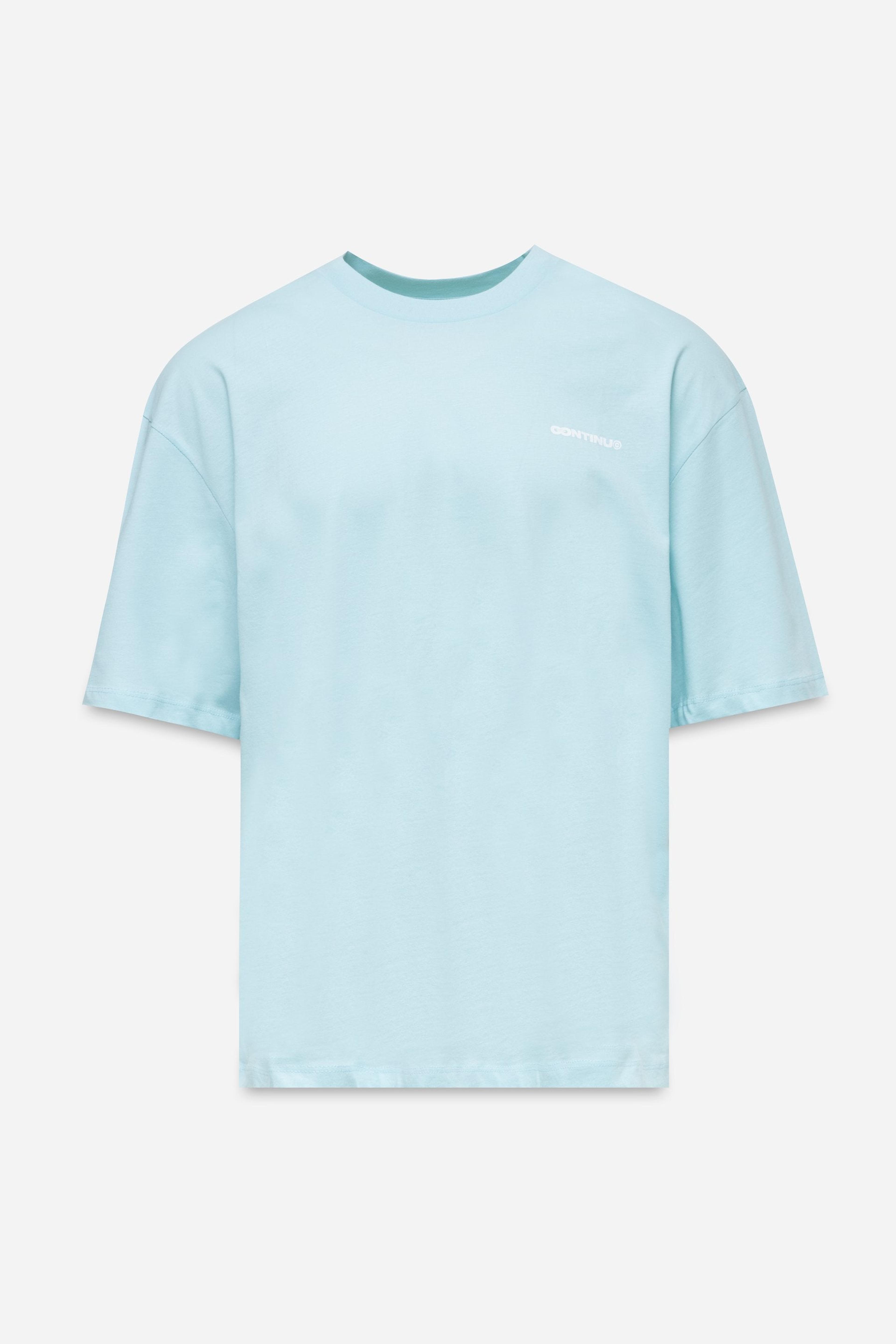 Alternate View 8 of CONTINU8 PALE BLUE OVERSIZED T-SHIRT