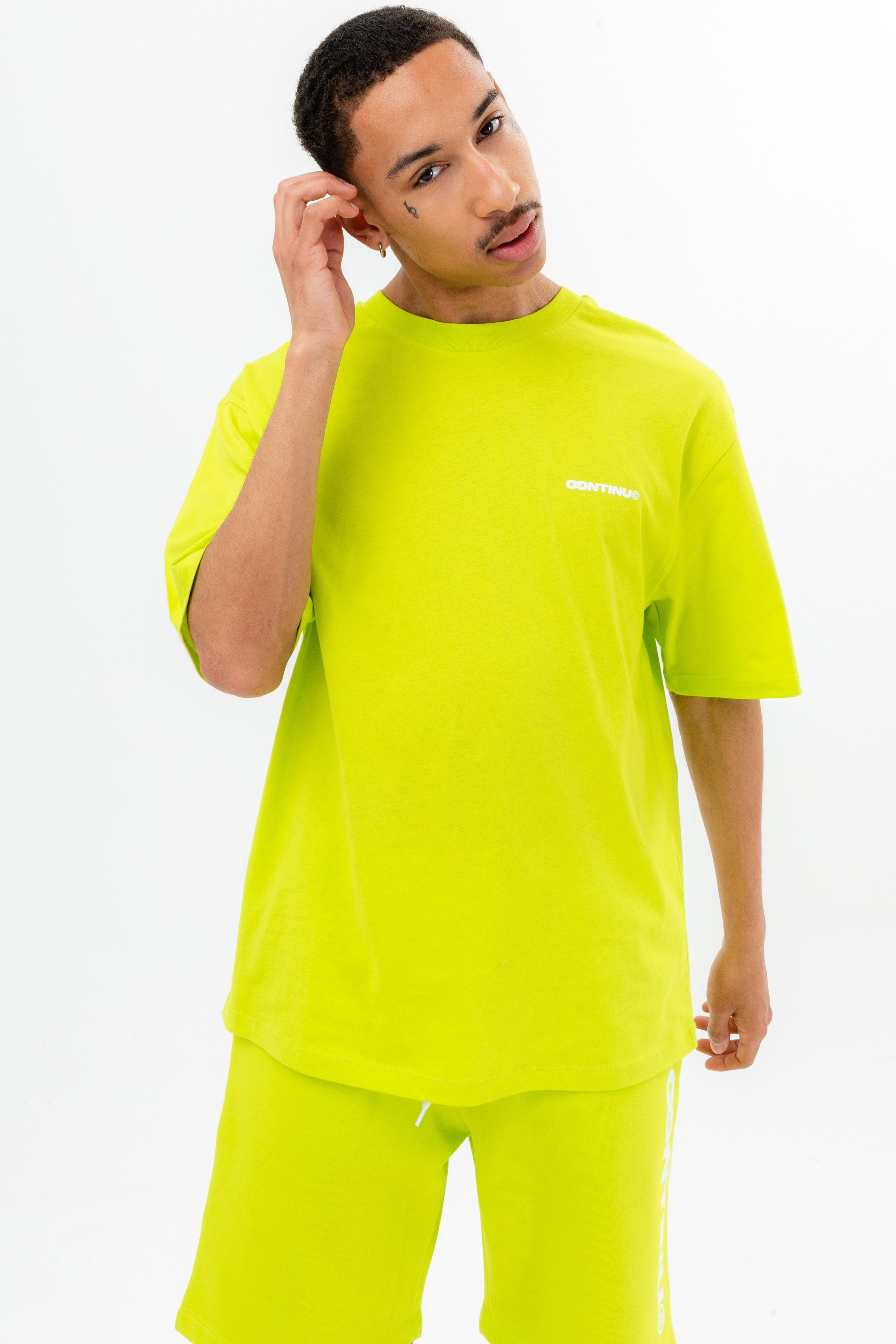 Alternate View 2 of CONTINU8 NEON GREEN OVERSIZED T-SHIRT