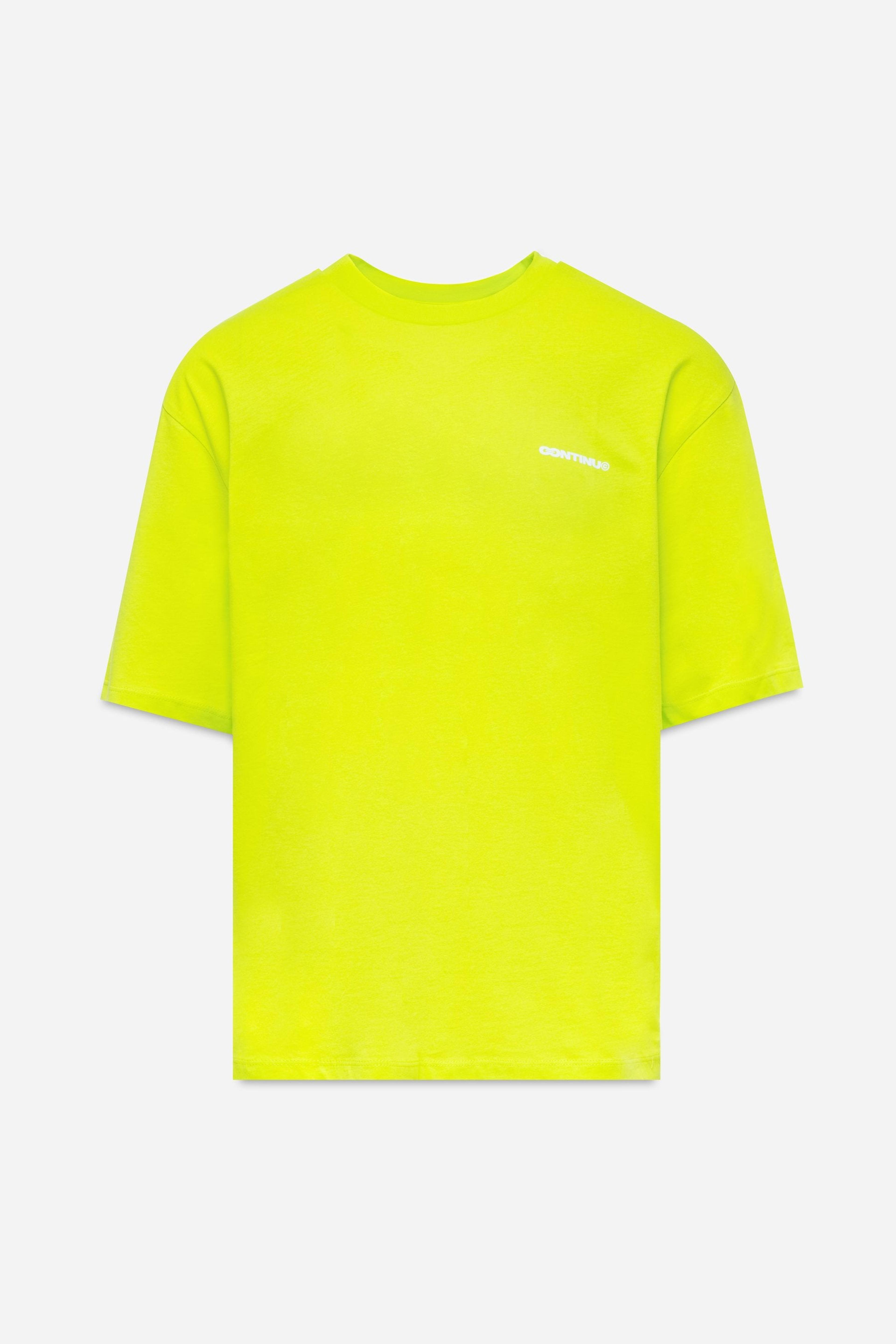 Alternate View 9 of CONTINU8 NEON GREEN OVERSIZED T-SHIRT