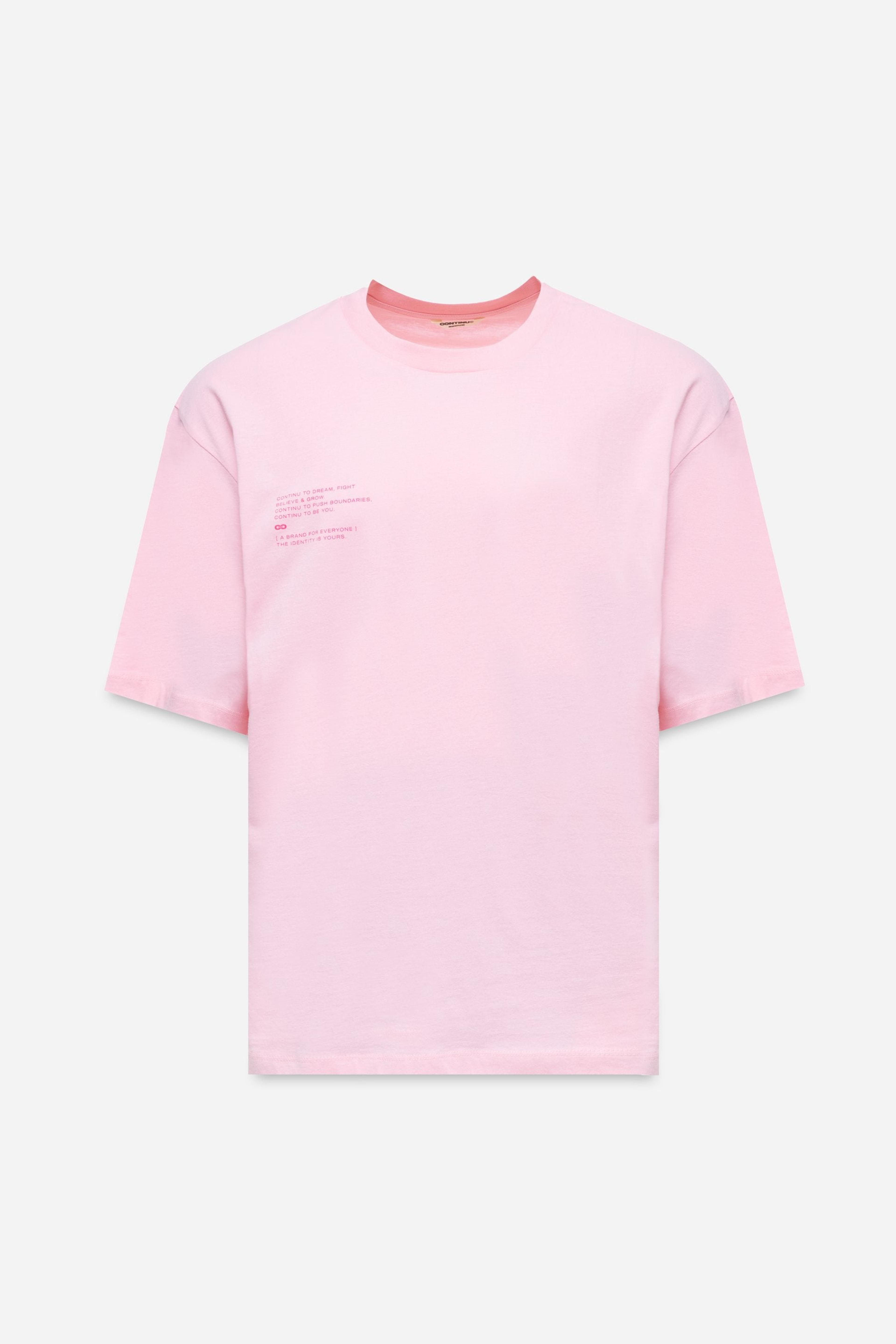 Alternate View 6 of CONTINU8 PINK OVERSIZED PRINT T-SHIRT
