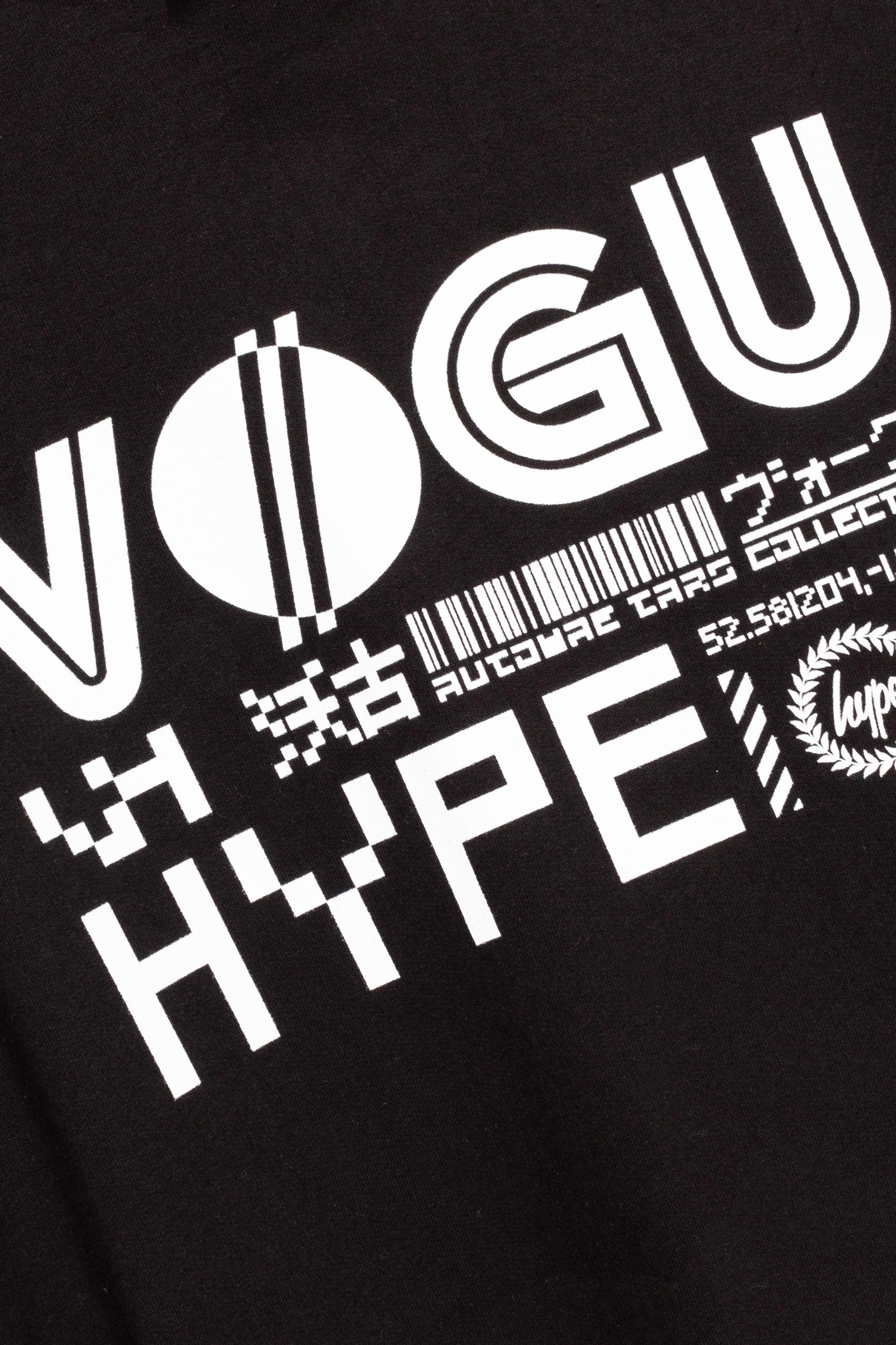 Alternate View 2 of HYPE X VOGU  ADULTS UNISEX BLACK LARGE LOGO T-SHIRT