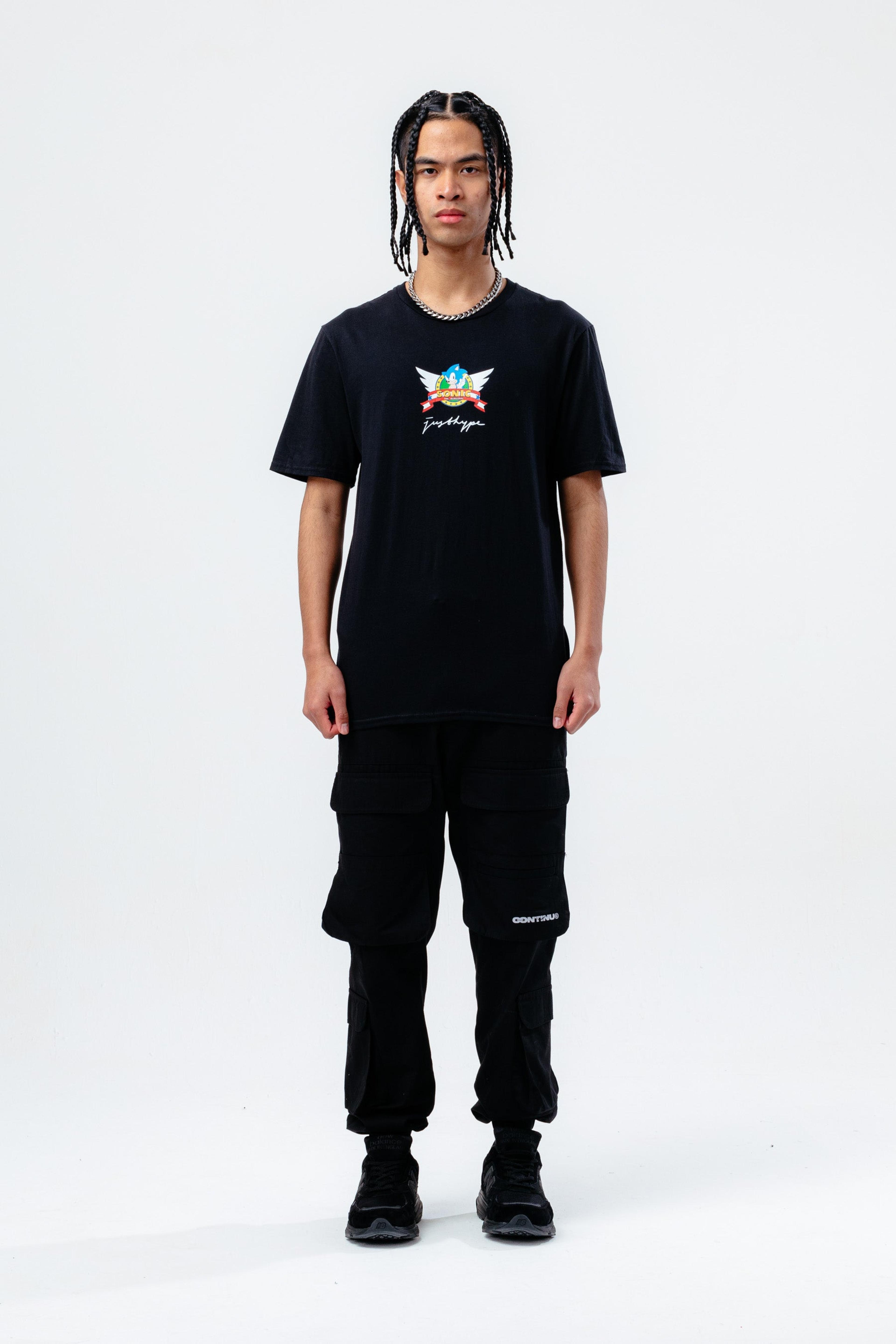 Alternate View 1 of HYPE X SONIC ADULTS BLACK SONIC WING T-SHIRT