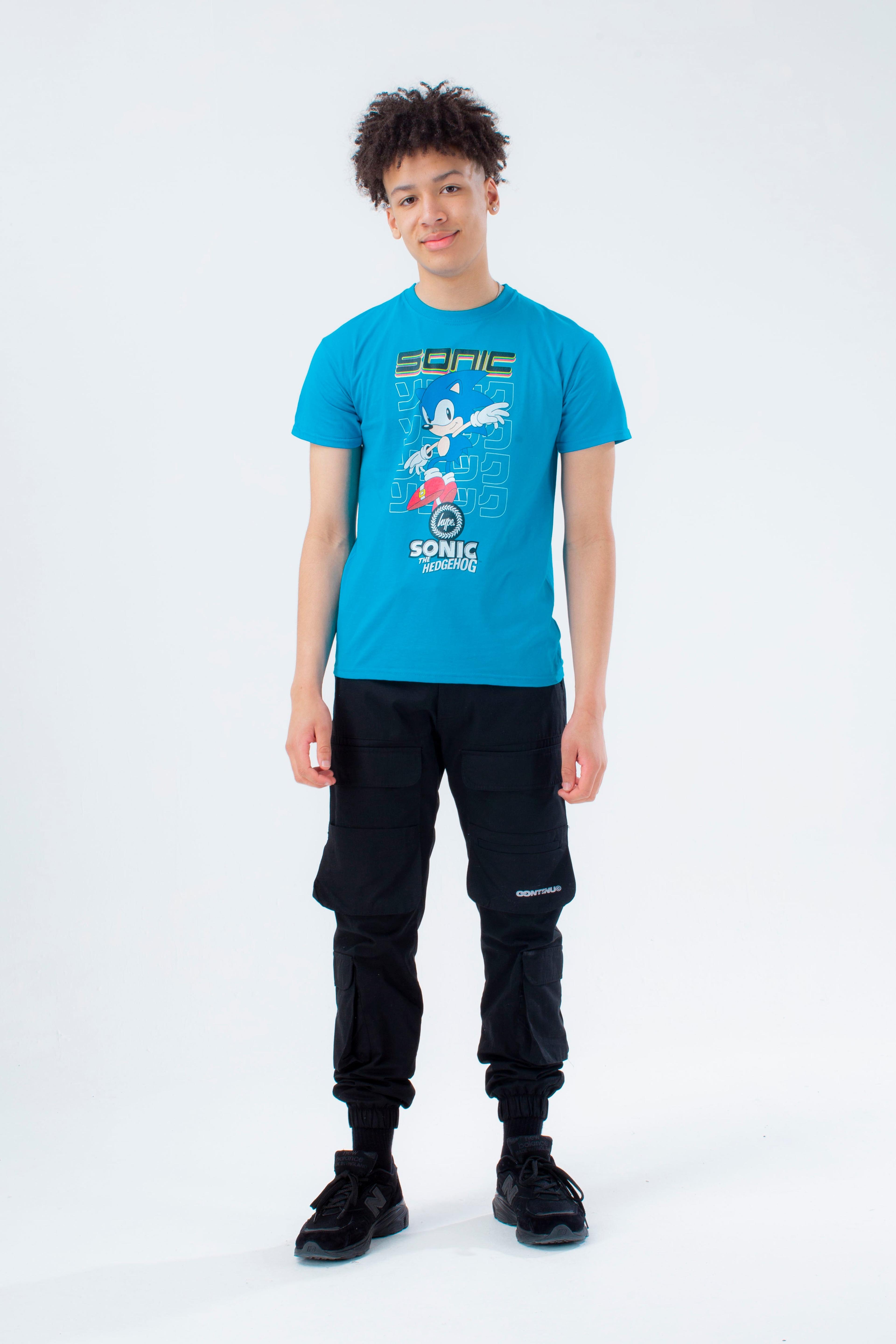 Alternate View 1 of HYPE X SONIC KIDS BLUE SONIC CHECKERBOARD T-SHIRT