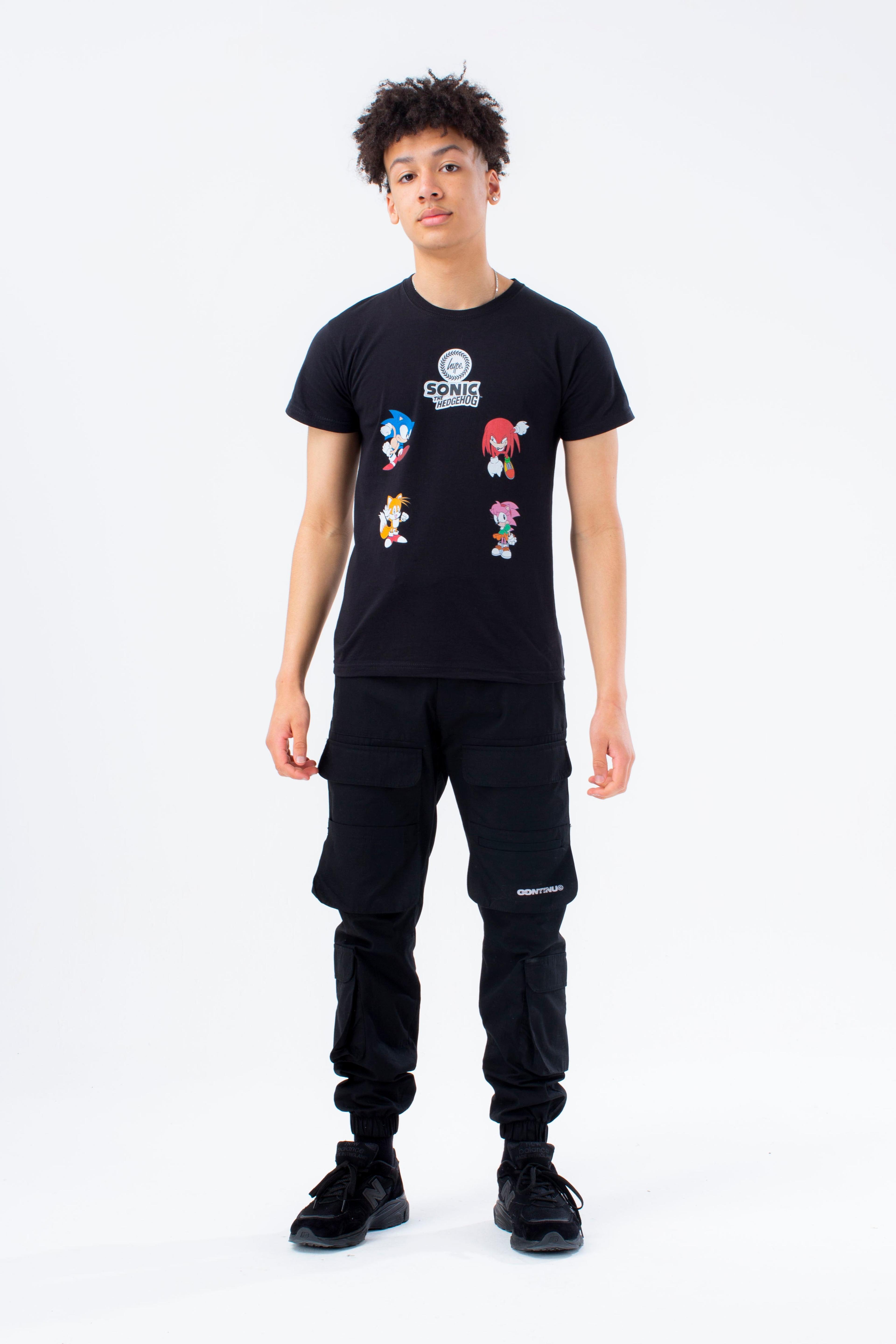 Alternate View 1 of HYPE X SONIC KIDS BLACK CHARACTERS T-SHIRT