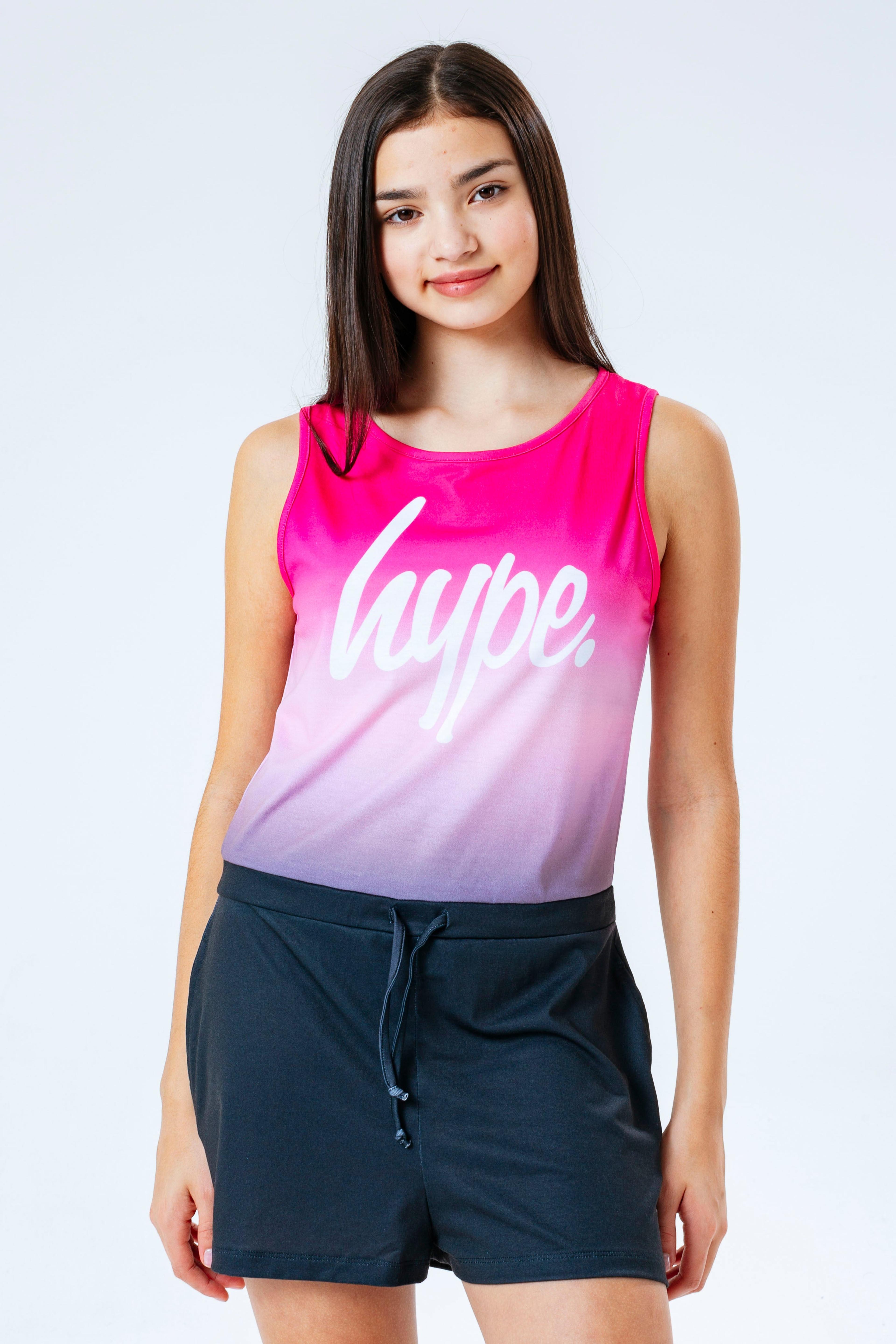 Alternate View 4 of HYPE PINK & BLACK FADE GIRLS PLAYSUIT