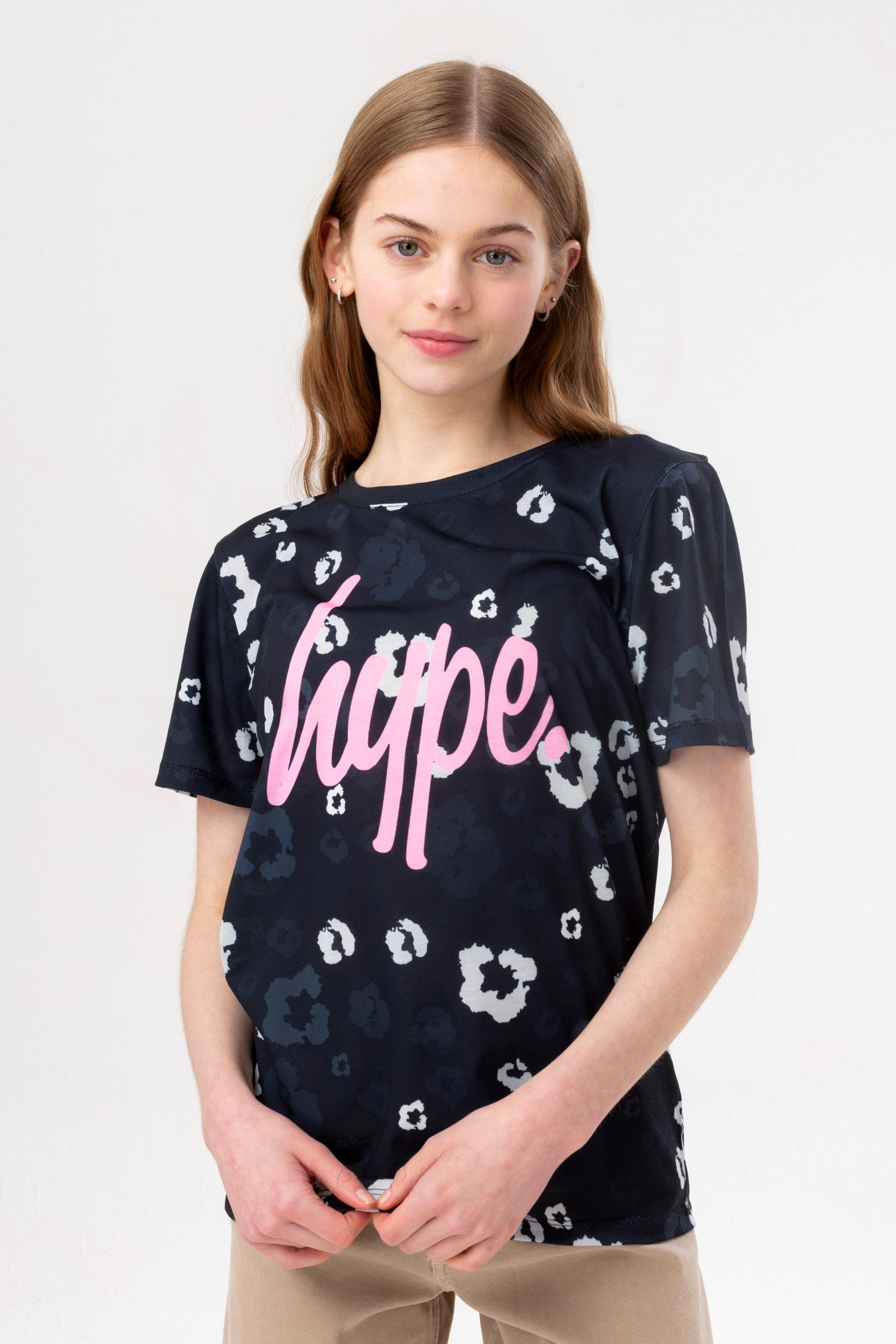 Alternate View 1 of HYPE GIRLS PINK LEOPARD MARBLE 3 PACK OF T-SHIRTS
