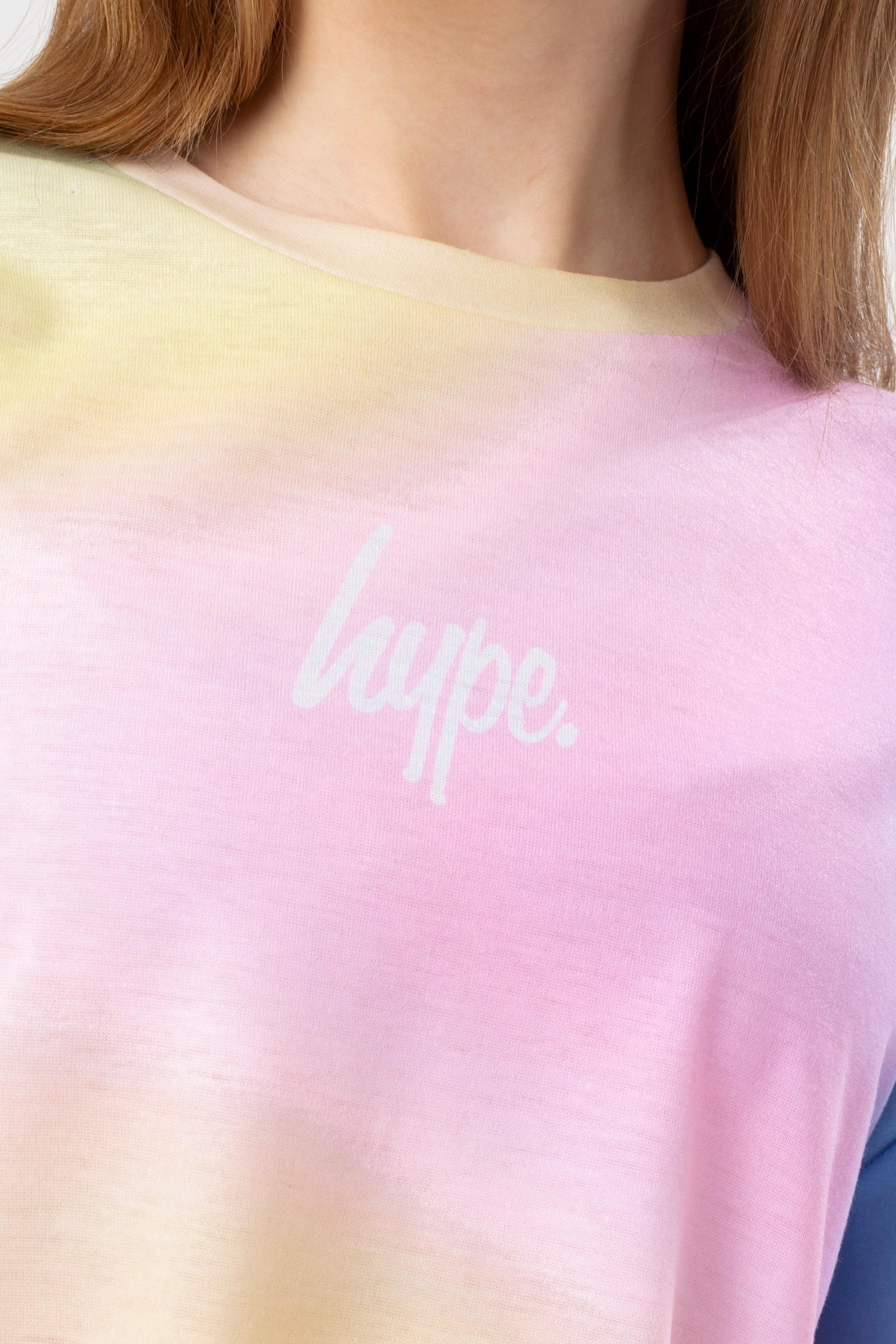 Alternate View 3 of HYPE GIRLS HIPPY FADE BOXY DROP SHOULDER T-SHIRT