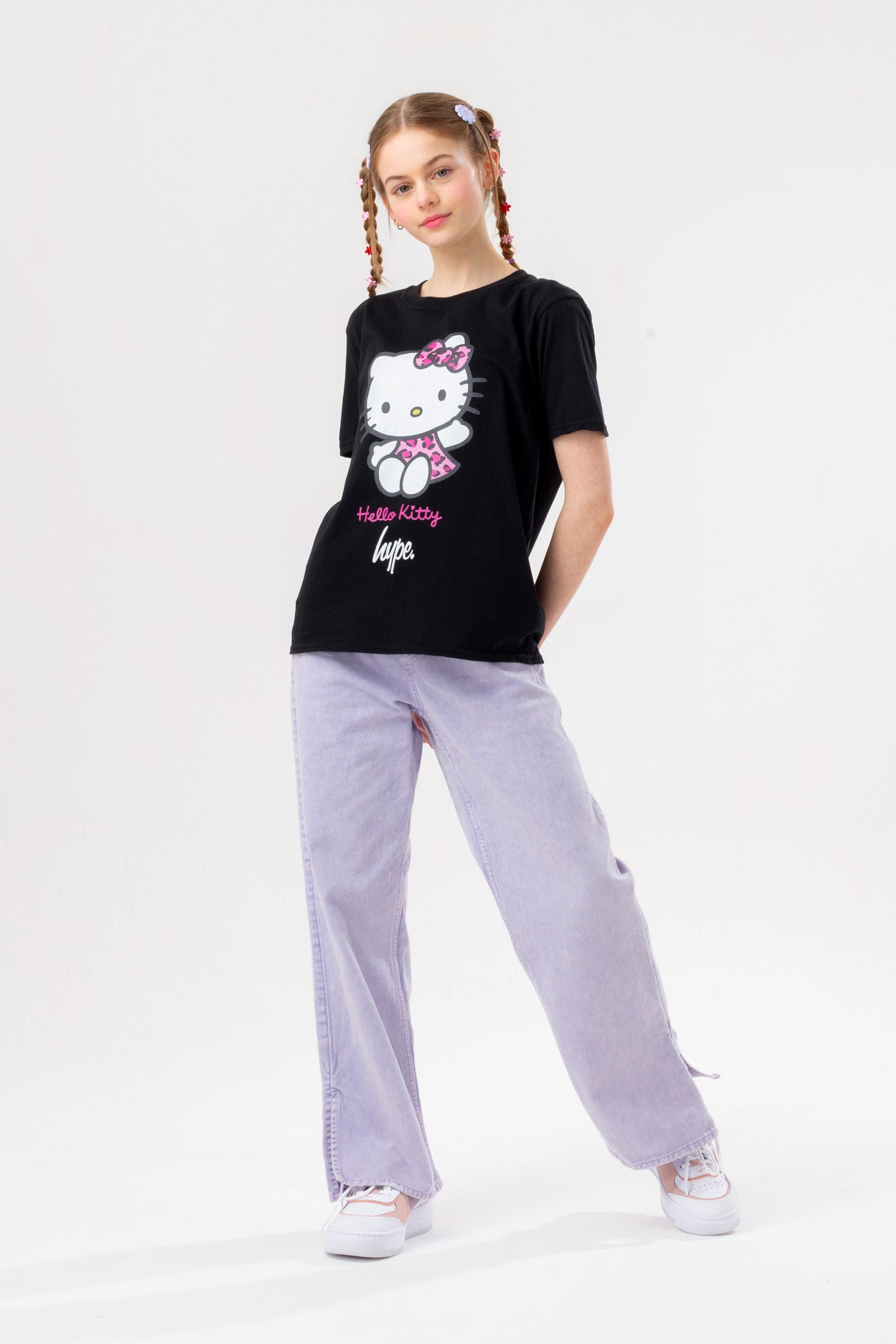 Alternate View 3 of HYPE X HELLO KITTY LEOPARD BOW GIRLS T-SHIRT