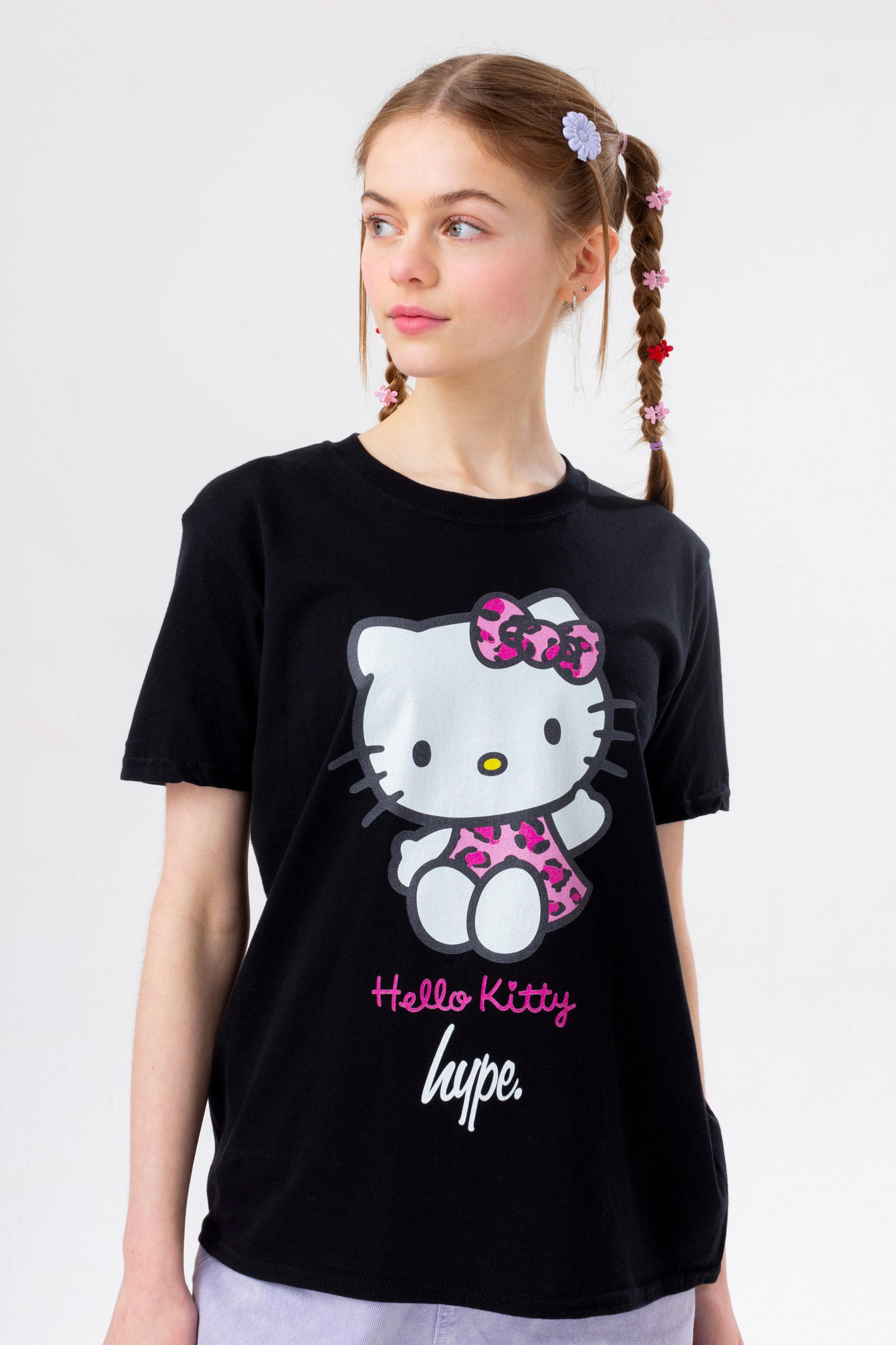 Alternate View 2 of HYPE X HELLO KITTY LEOPARD BOW GIRLS T-SHIRT