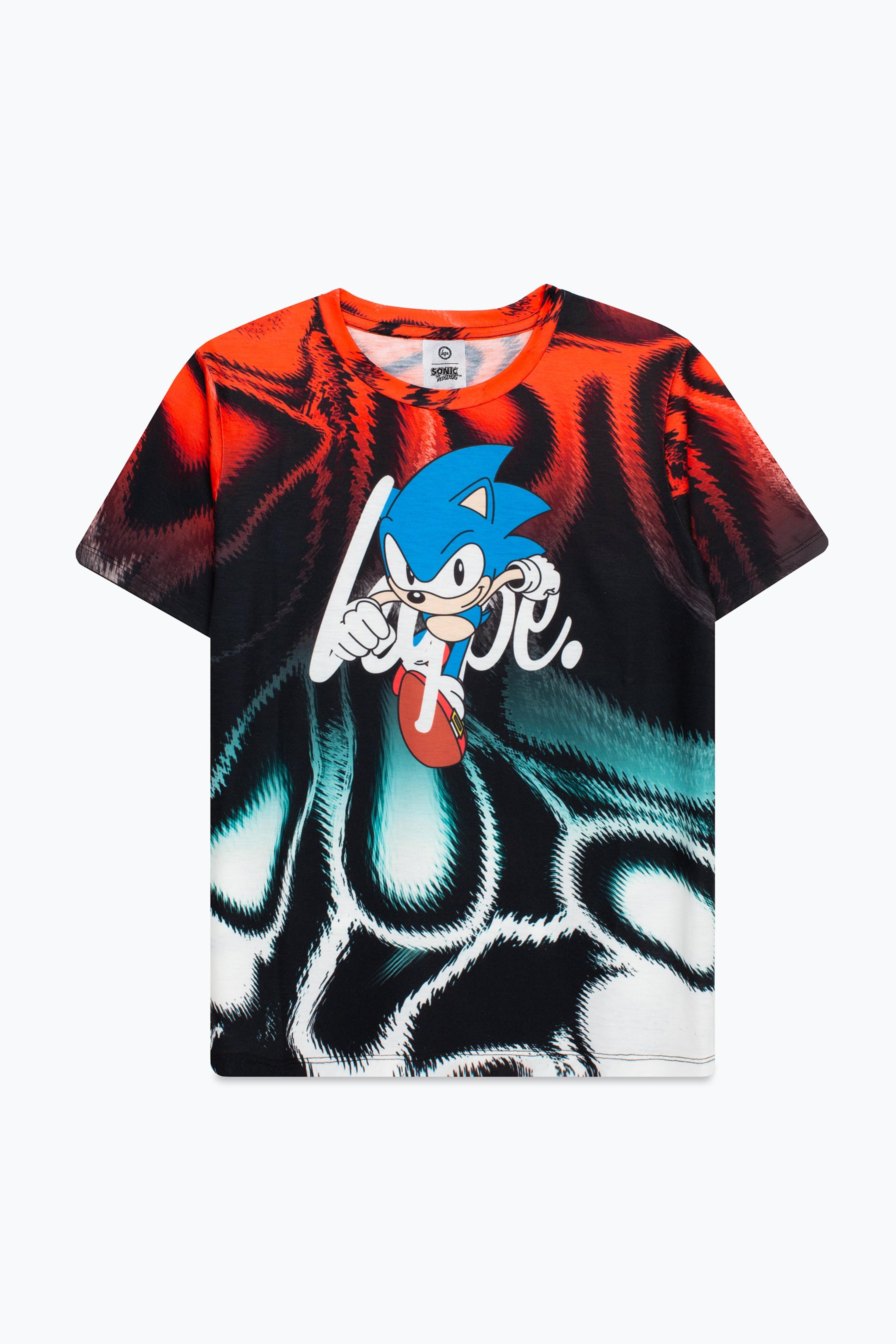 Alternate View 6 of HYPE X SONIC BOYS RED MARBLE SONIC FADE T-SHIRT