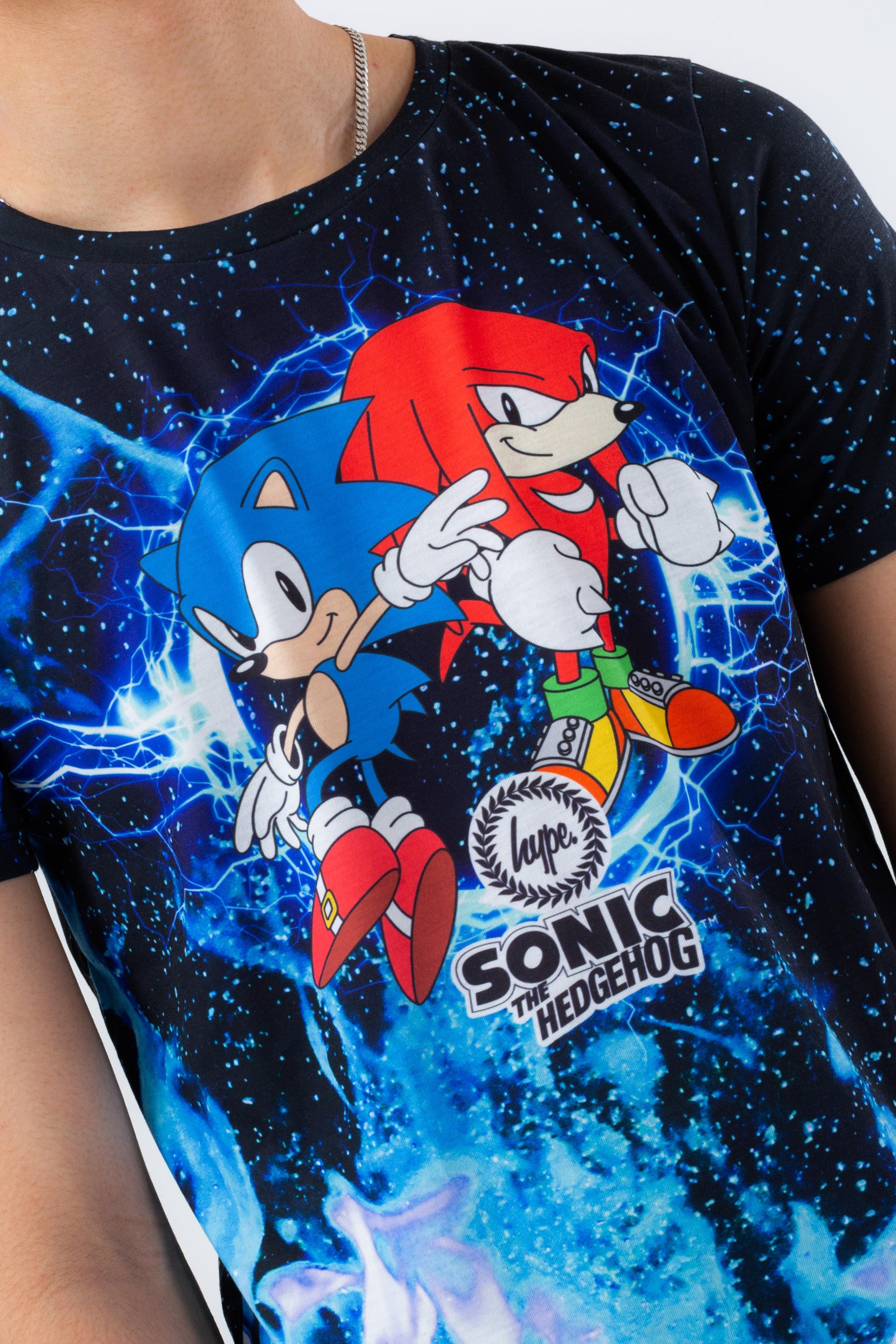 Alternate View 4 of HYPE X SONIC BOYS BLUE SONIC FIRE RING T-SHIRT