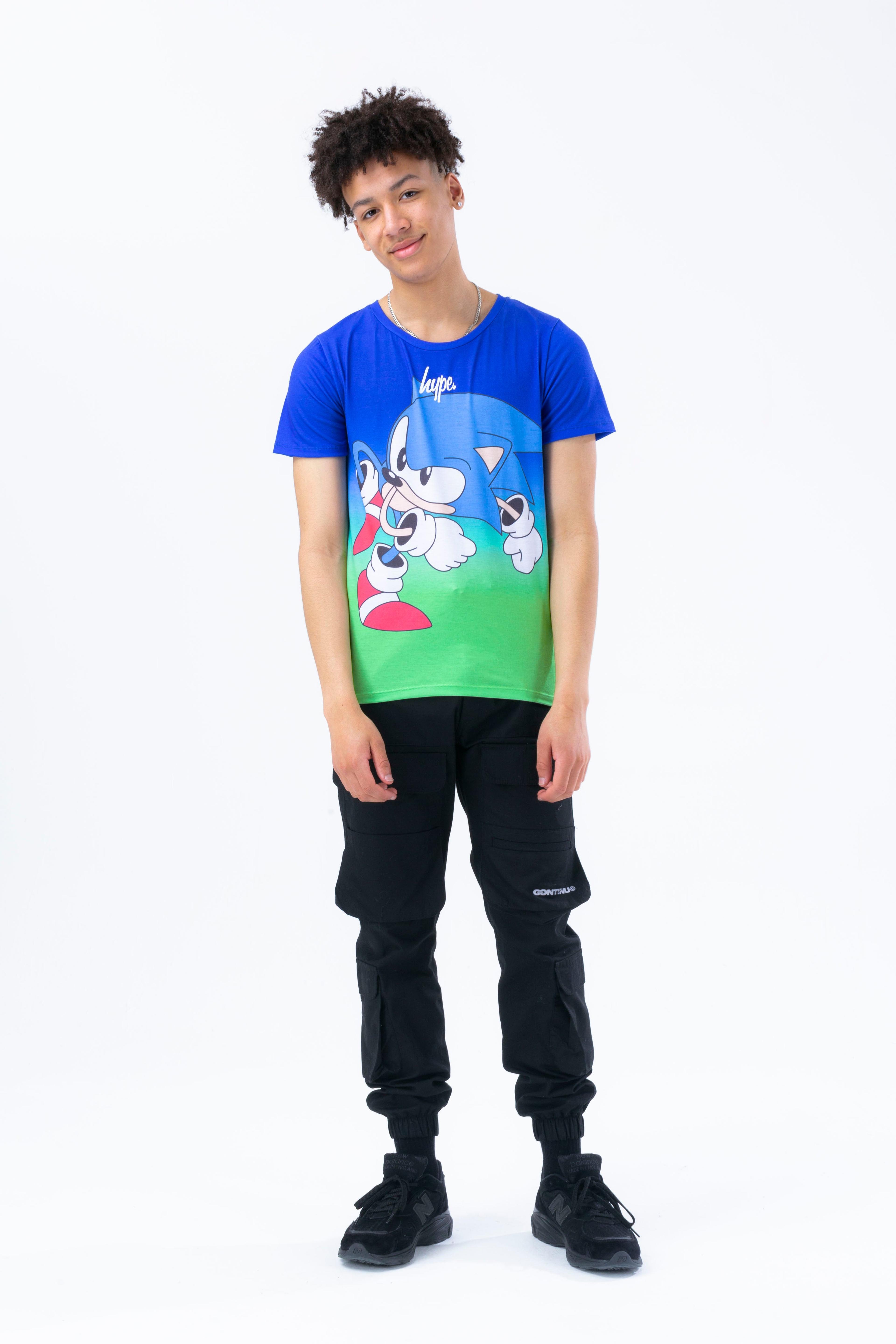 Alternate View 1 of HYPE X SONIC KIDS GREEN AND BLUE FADE SONIC T-SHIRT