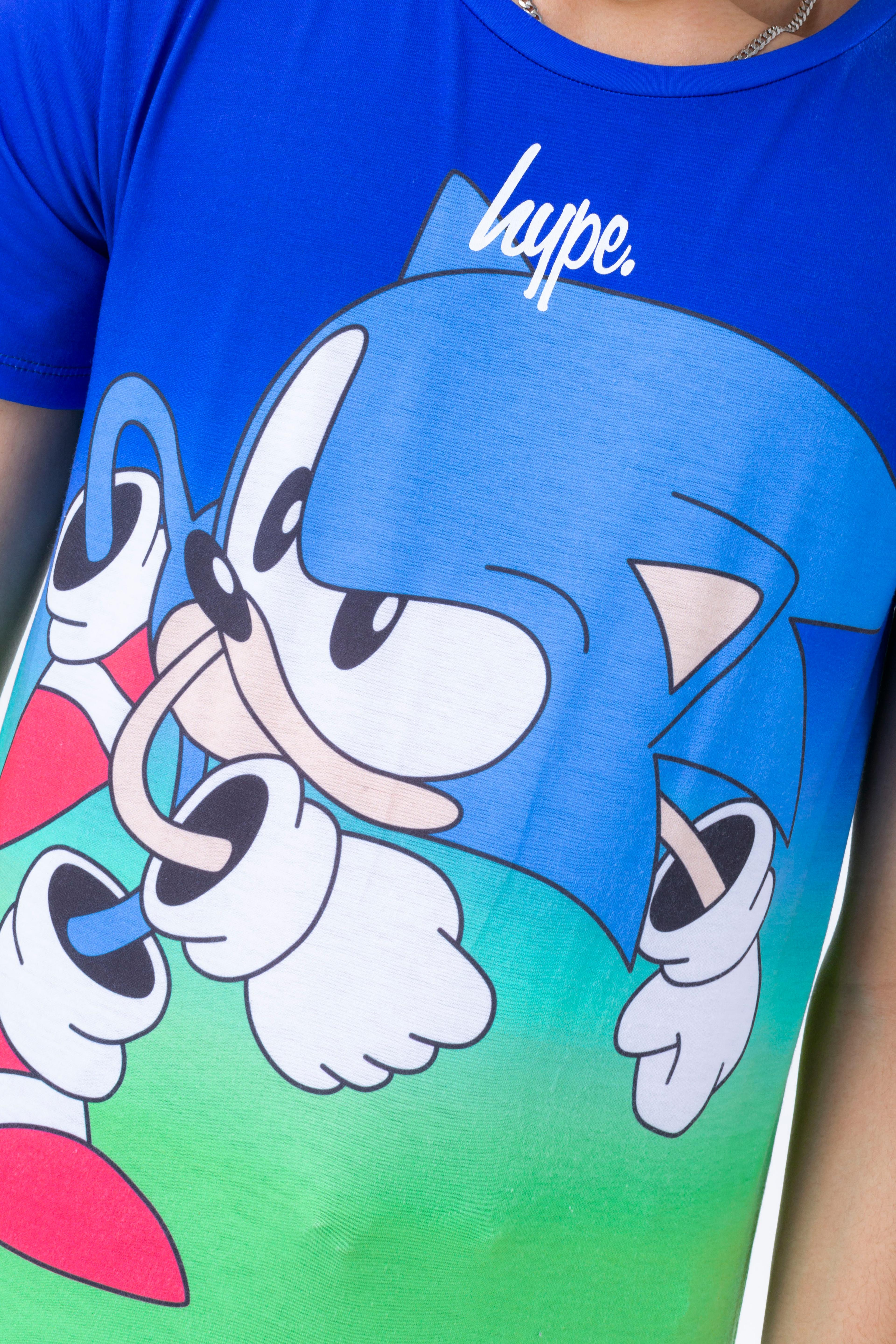 Alternate View 4 of HYPE X SONIC KIDS GREEN AND BLUE FADE SONIC T-SHIRT
