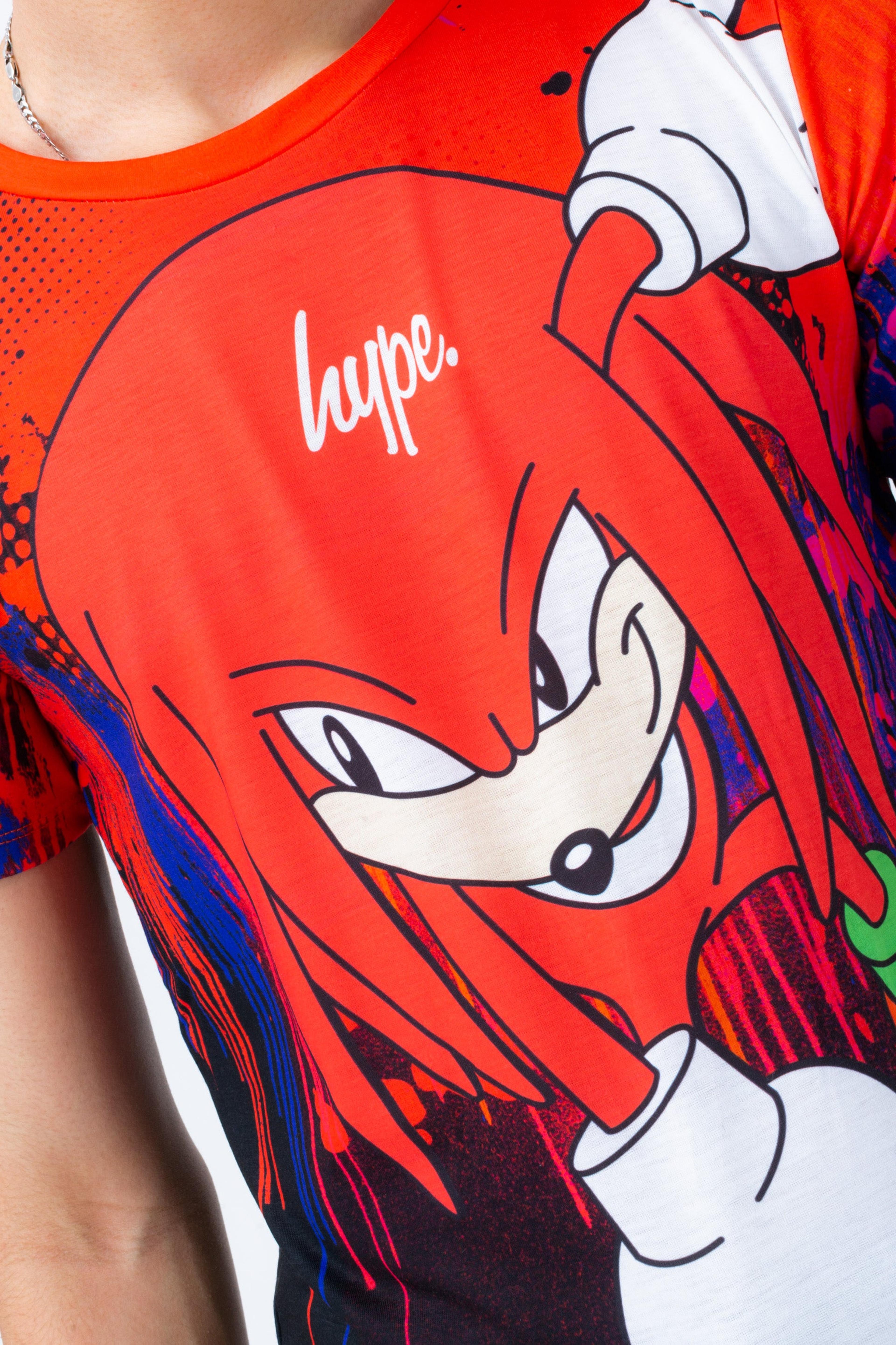 Alternate View 4 of HYPE X SONIC BOYS RED KNUCKLES DRIP T-SHIRT