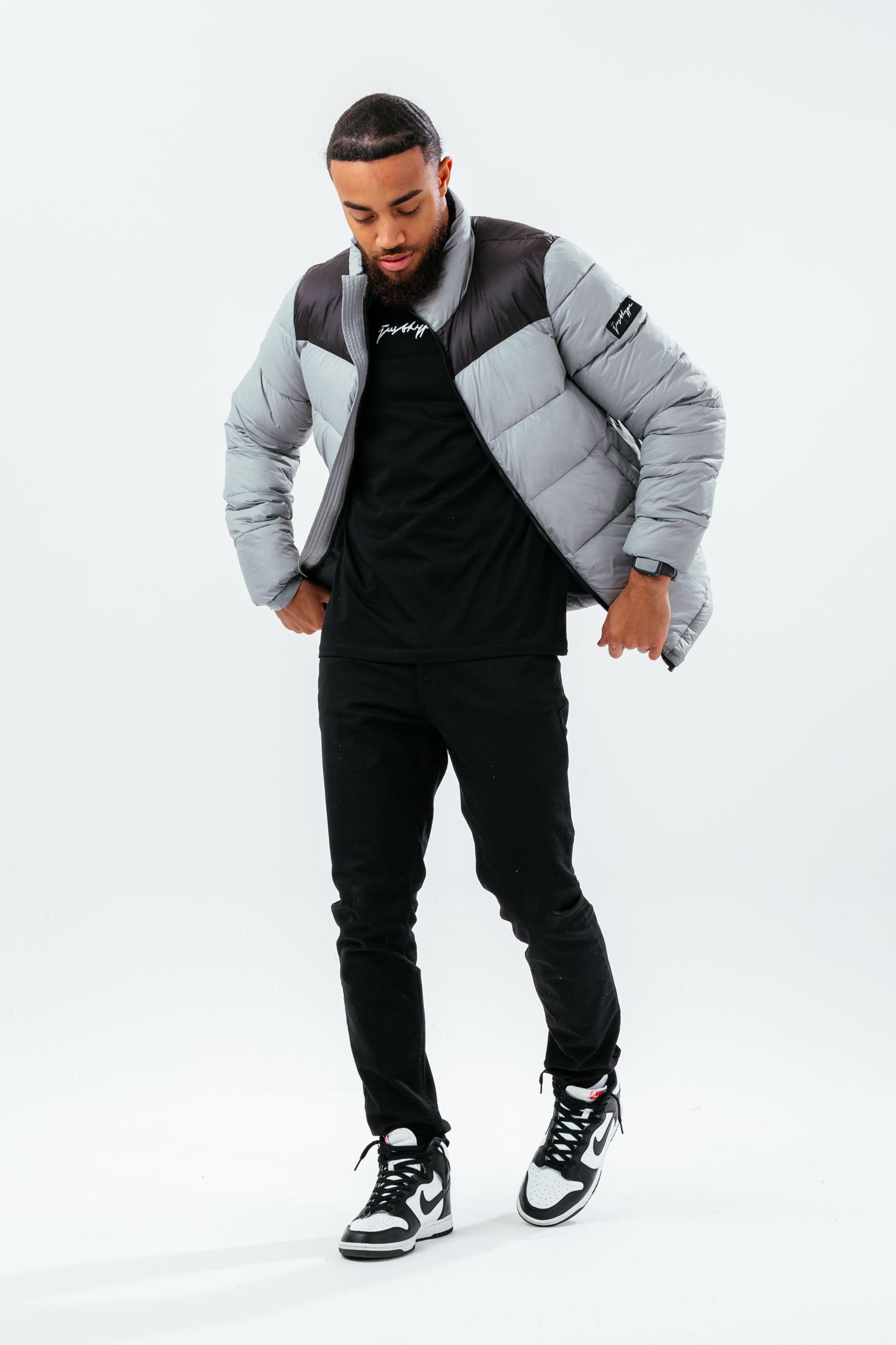 Alternate View 2 of HYPE DEEP FILLED GREY PUFFER ADULT JACKET