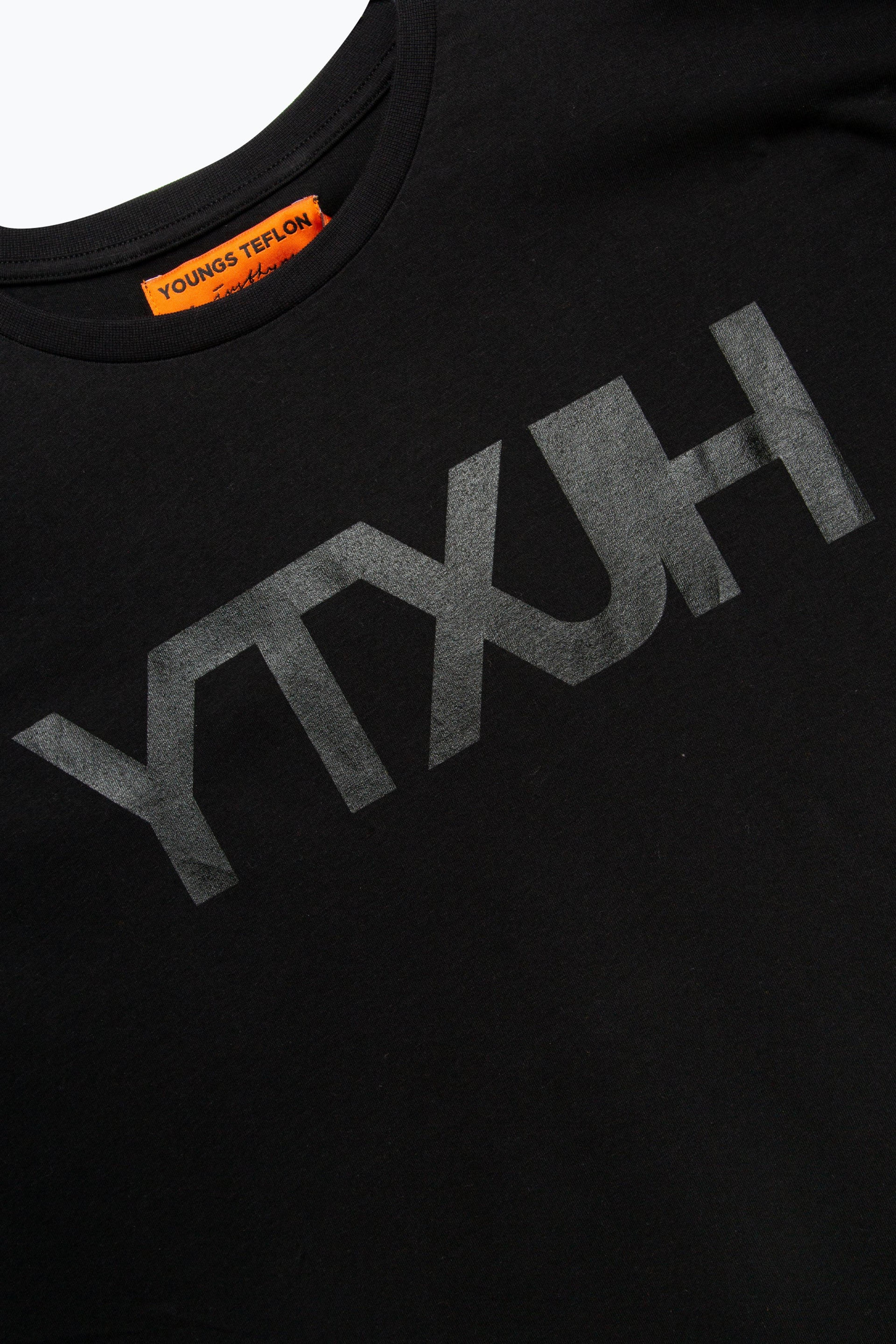 Alternate View 5 of HYPE X YOUNGS TEFLON BLACK OVERSIZED MENS T-SHIRT