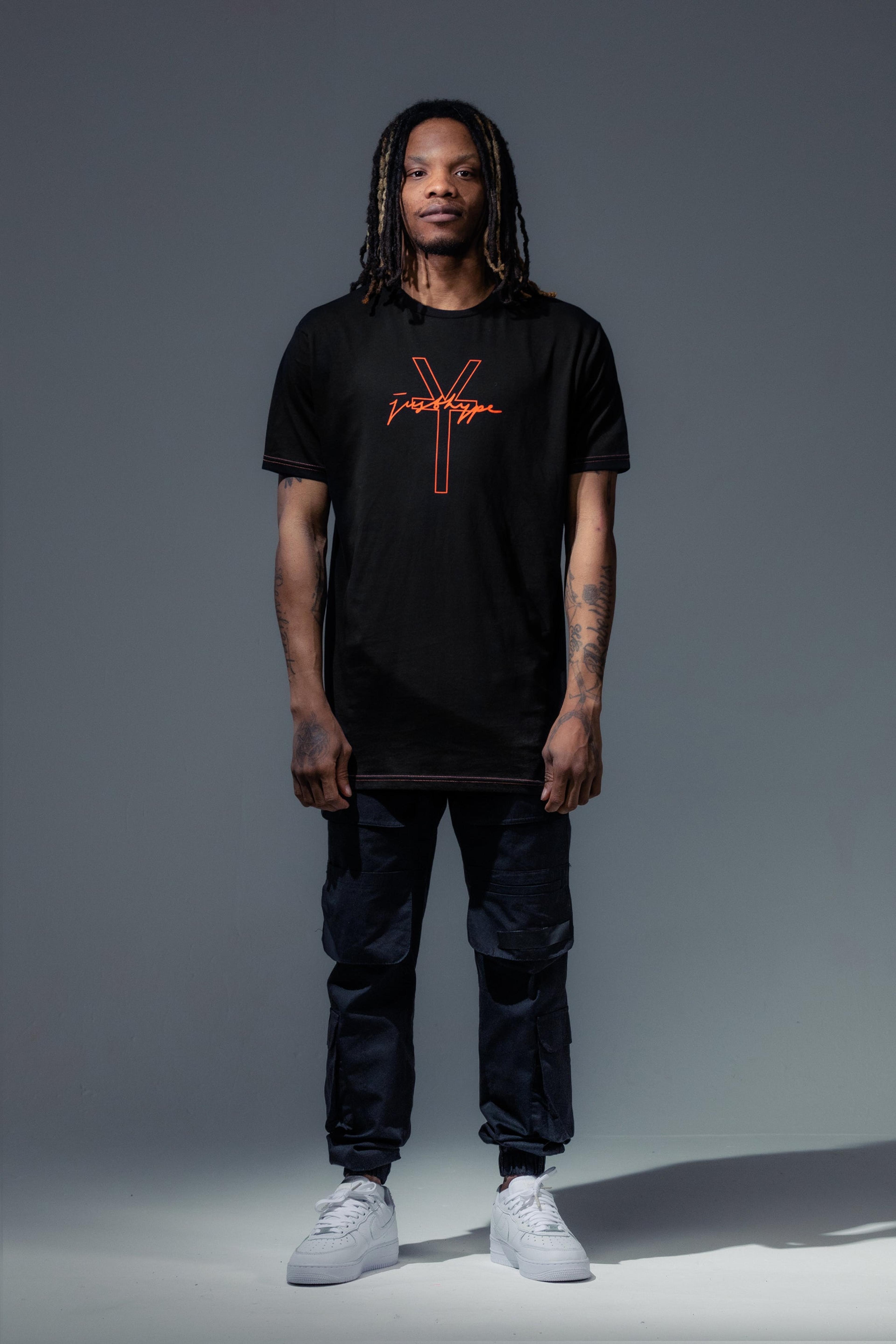 Alternate View 1 of HYPE X YOUNGS TEFLON BLACK OVERSIZED MENS T-SHIRT