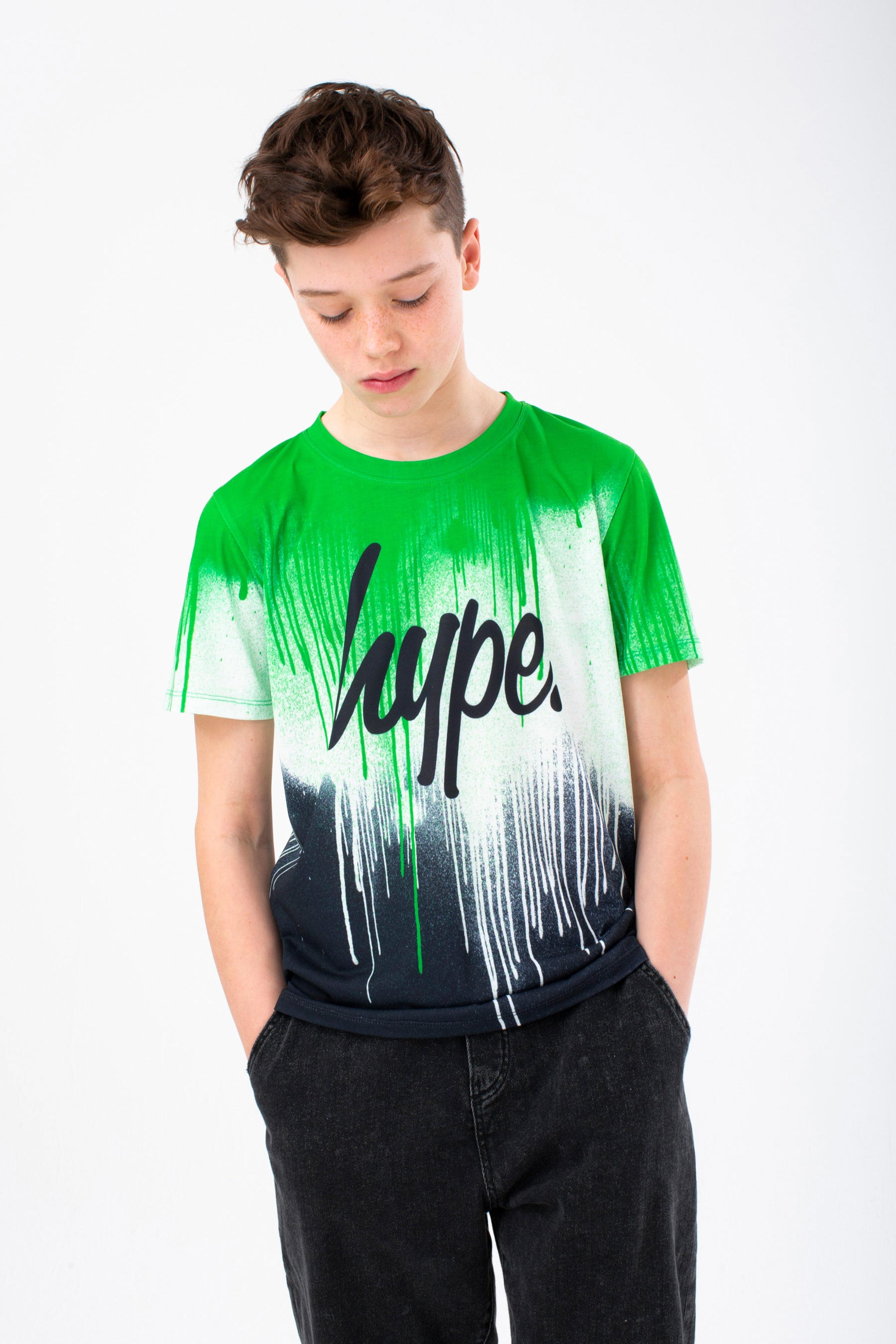 Alternate View 3 of HYPE BOYS BLUE MULTI GREEN DRIPS 3 PACK OF T-SHIRTS