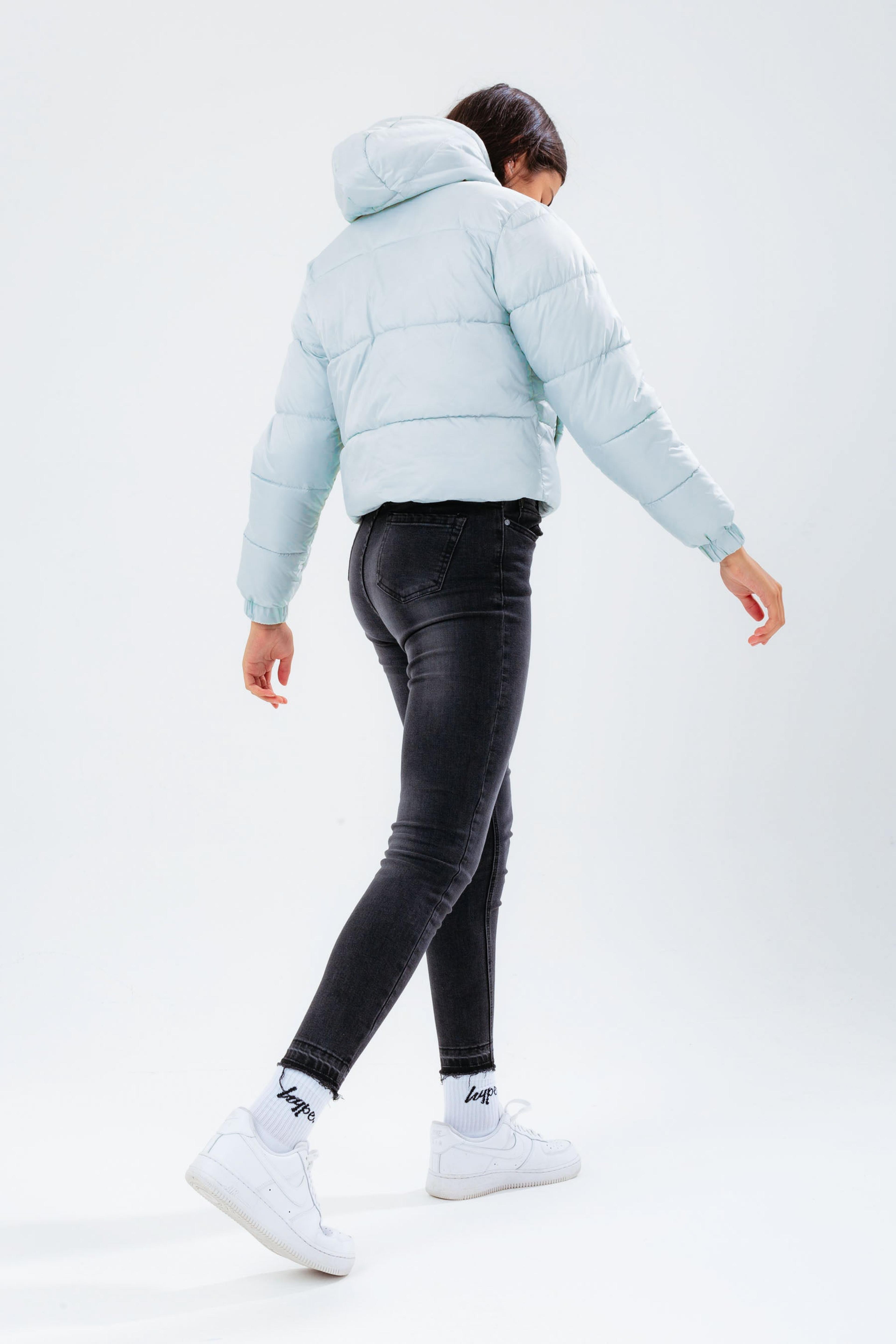 Alternate View 2 of HYPE PALE BLUE GIRLS CROPPED PUFFER JACKET