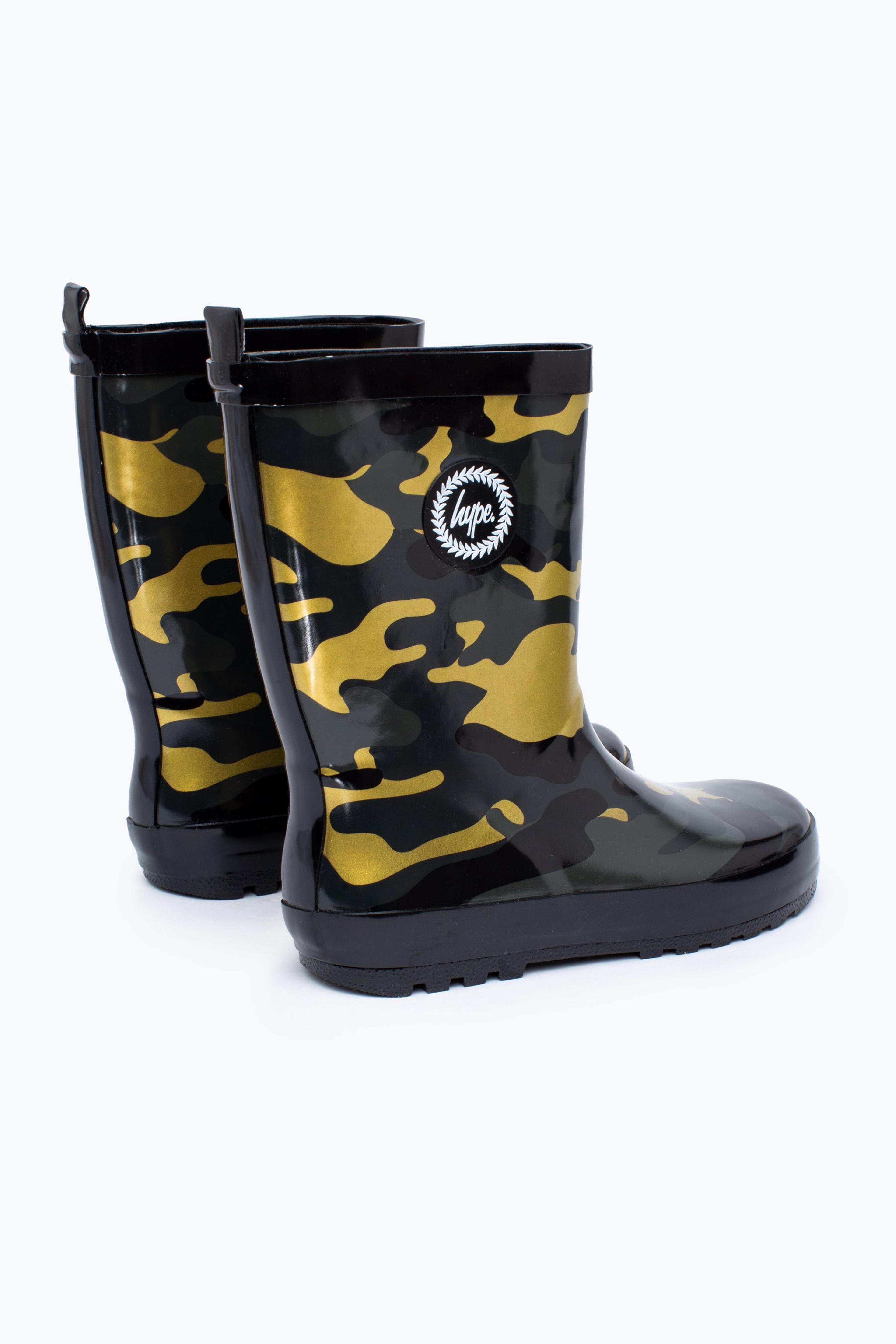 Alternate View 1 of HYPE KIDS UNISEX GOLD CAMO WELLIES