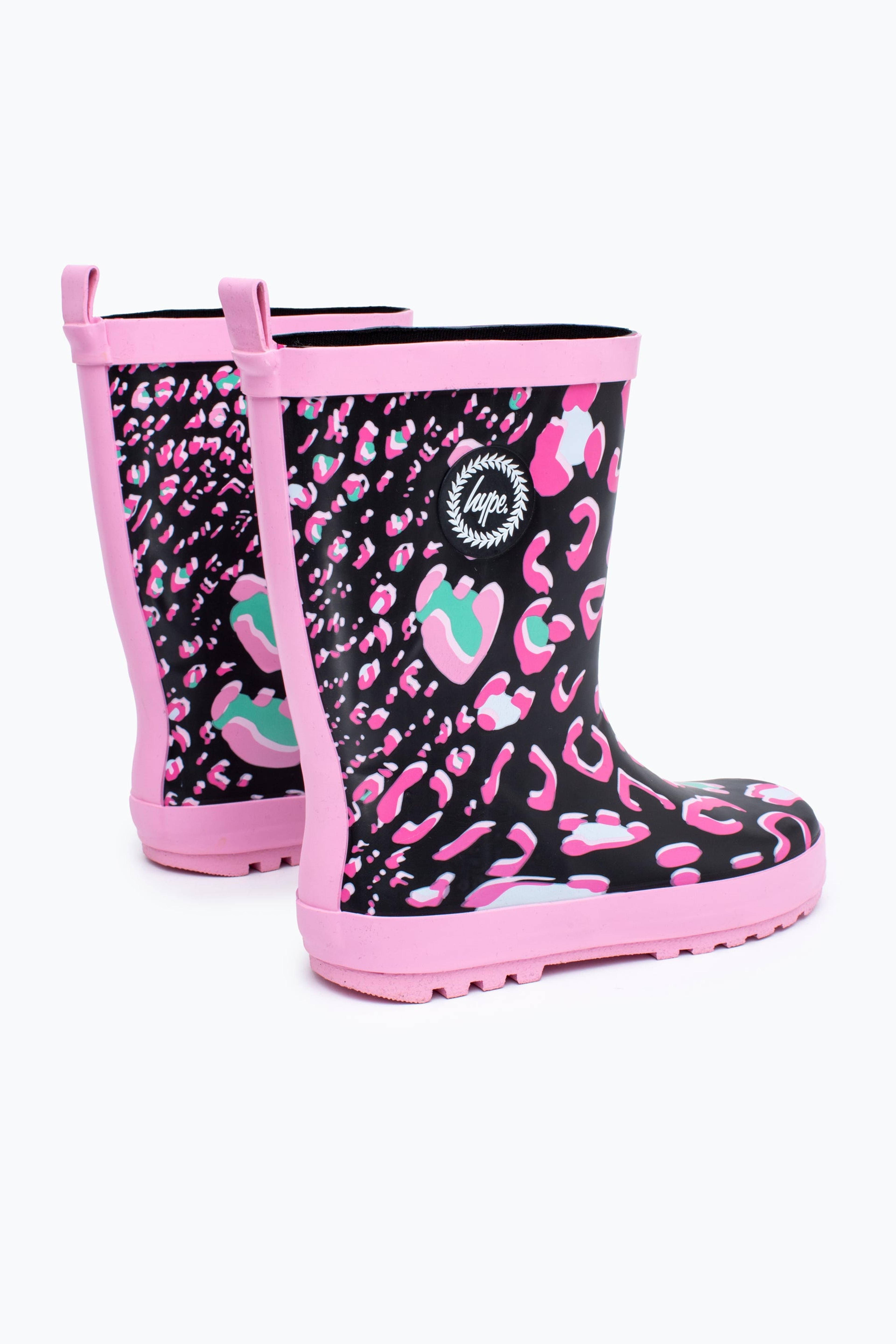 Alternate View 1 of HYPE GIRLS PINK LEOPARD WELLIES