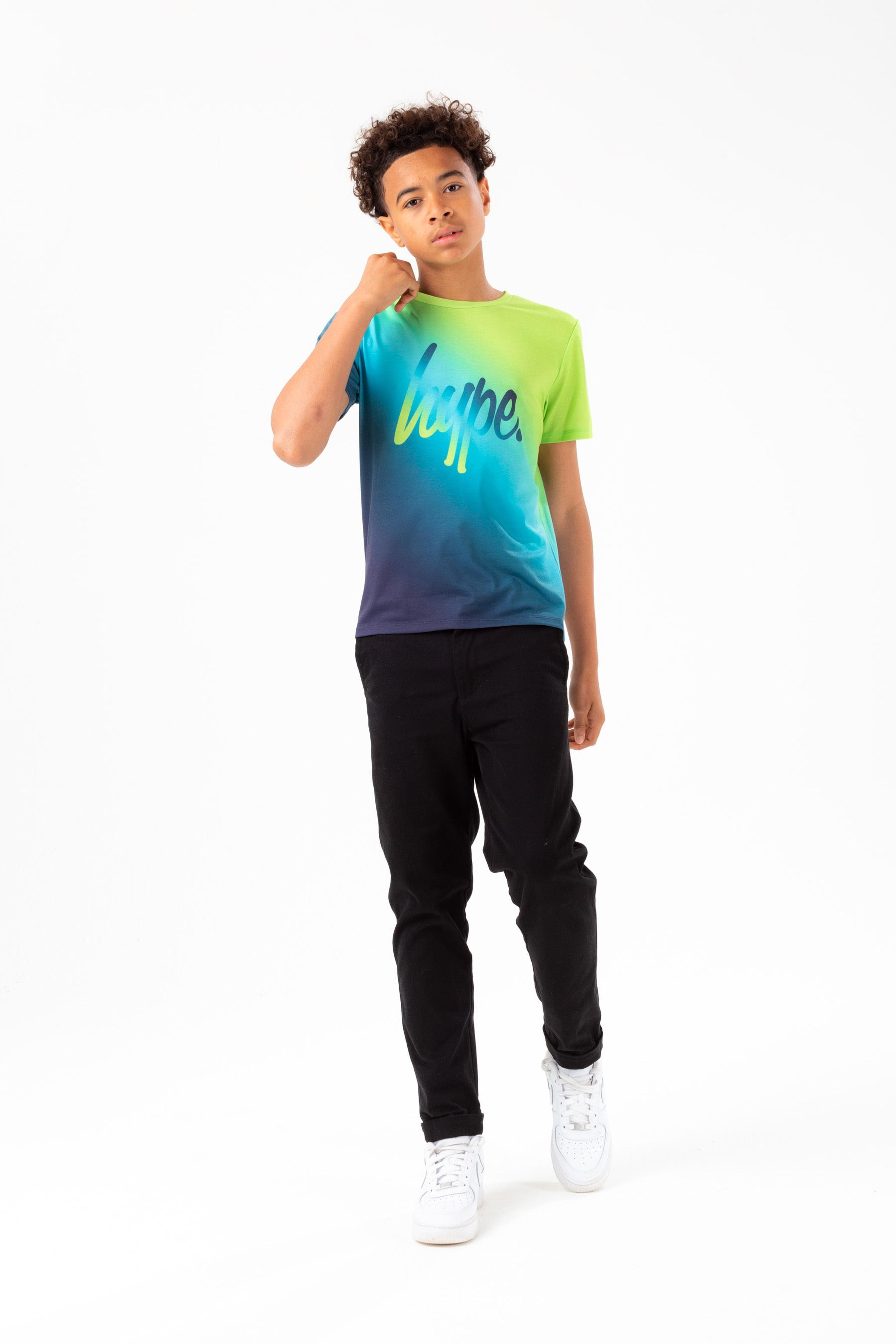 Alternate View 1 of HYPE BOYS LIME FADE SCRIPT T-SHIRT