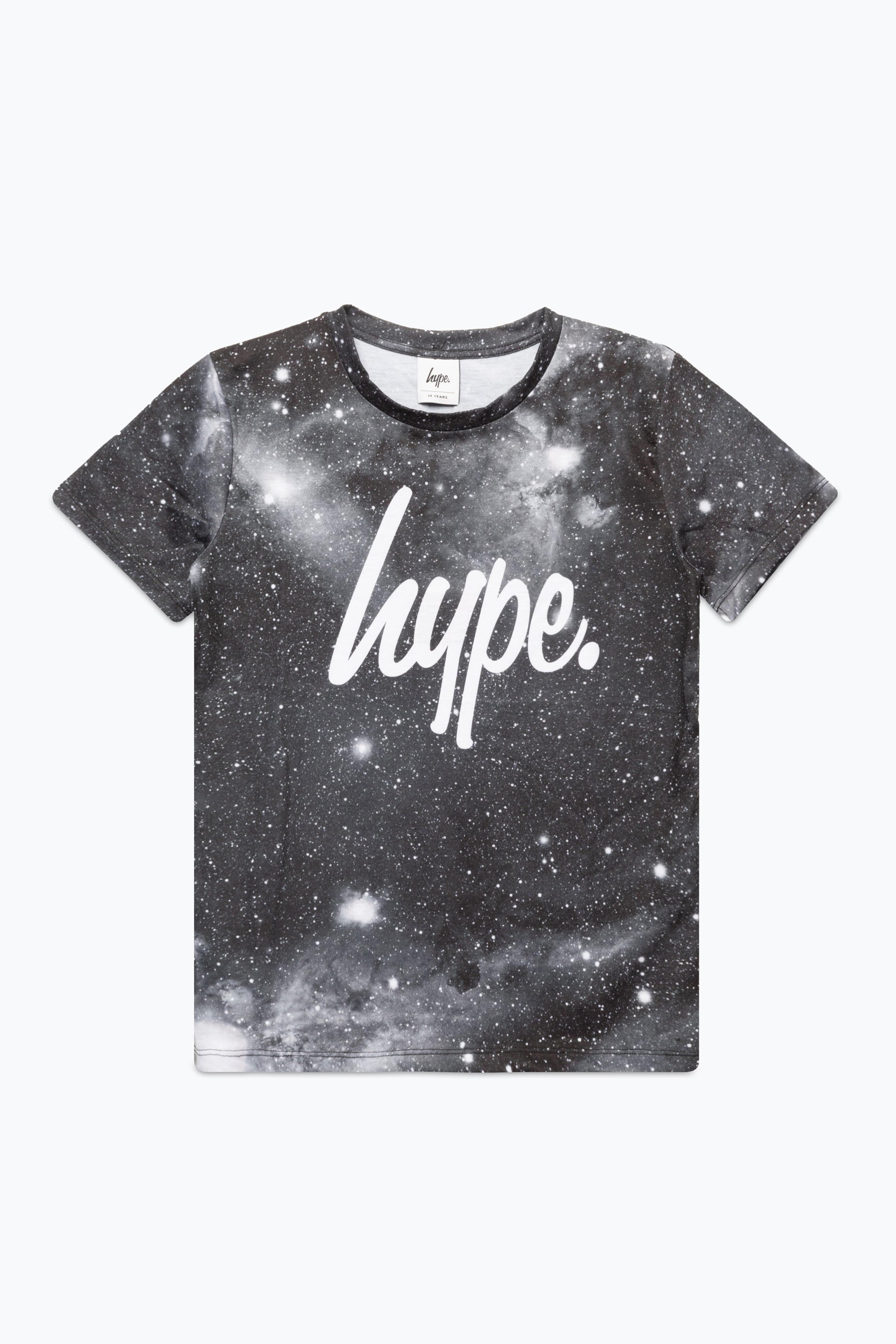 Alternate View 1 of HYPE BOYS BLACK GREY SPACE SCRIPT T-SHIRT AND JOGGERS