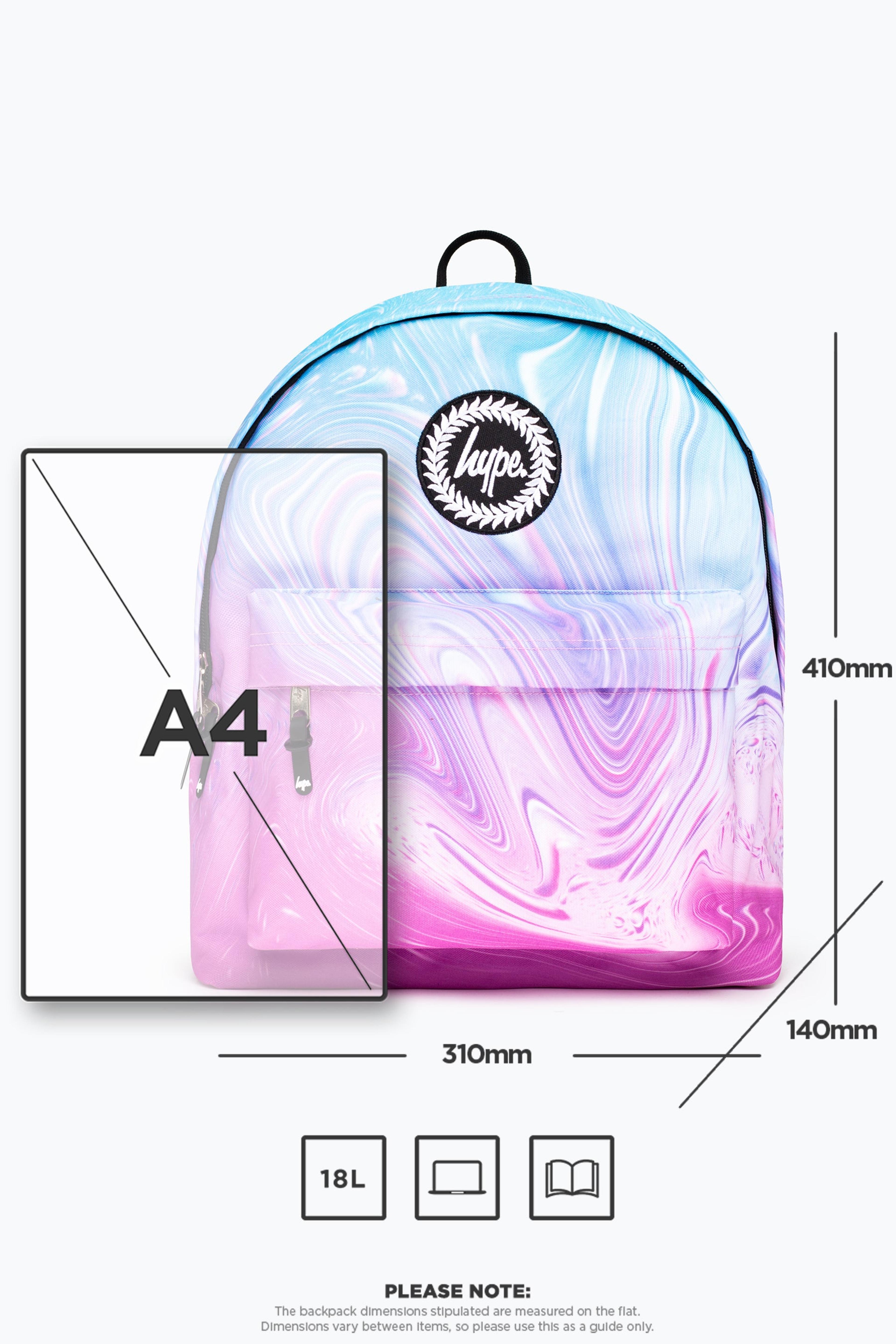 Alternate View 7 of HYPE UNISEX TEAL PURPLE MARBLE CREST BACKPACK
