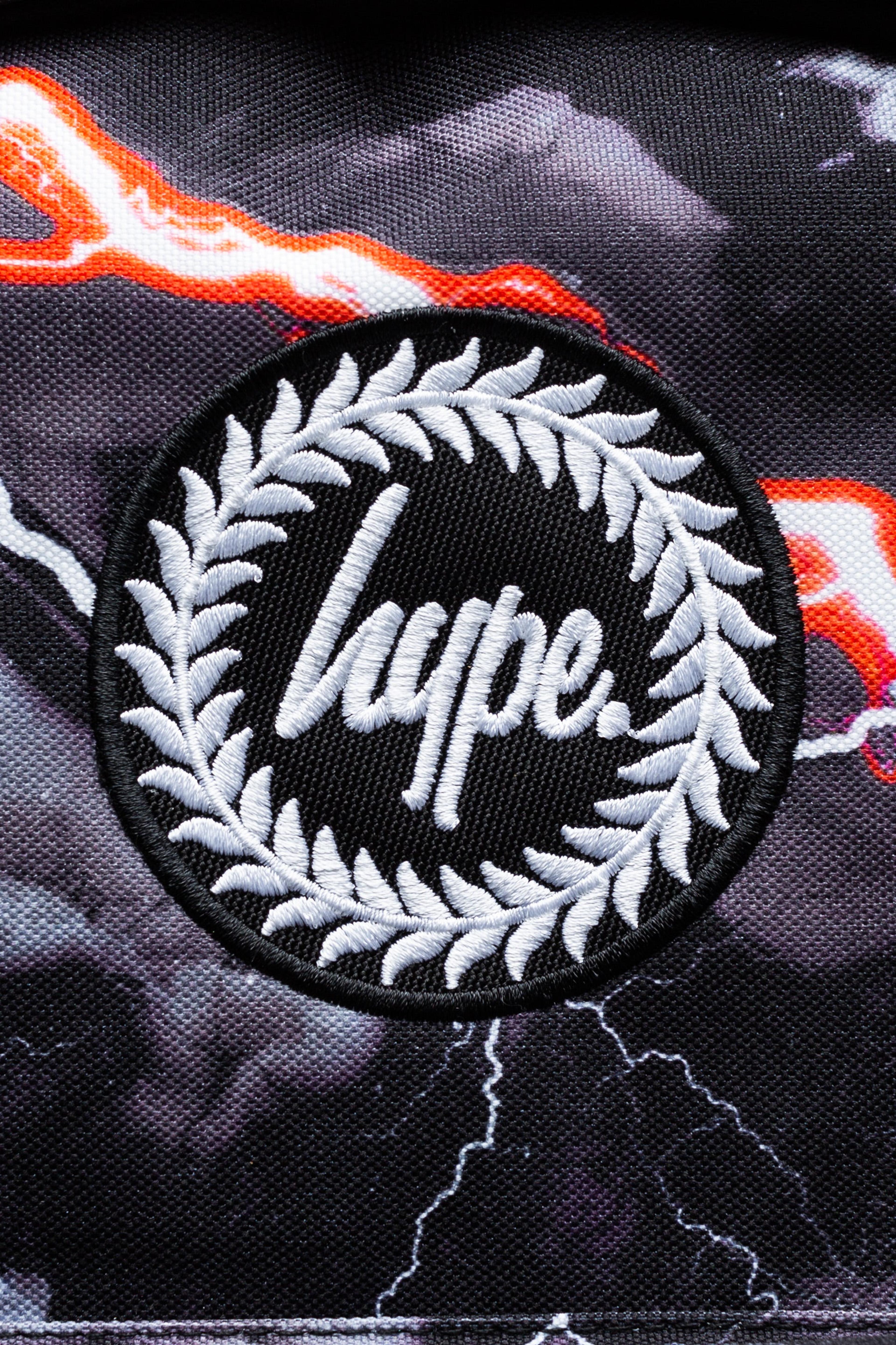 Alternate View 3 of HYPE UNISEX BLACK SMOKEY STORM OUTLINE CREST BACKPACK