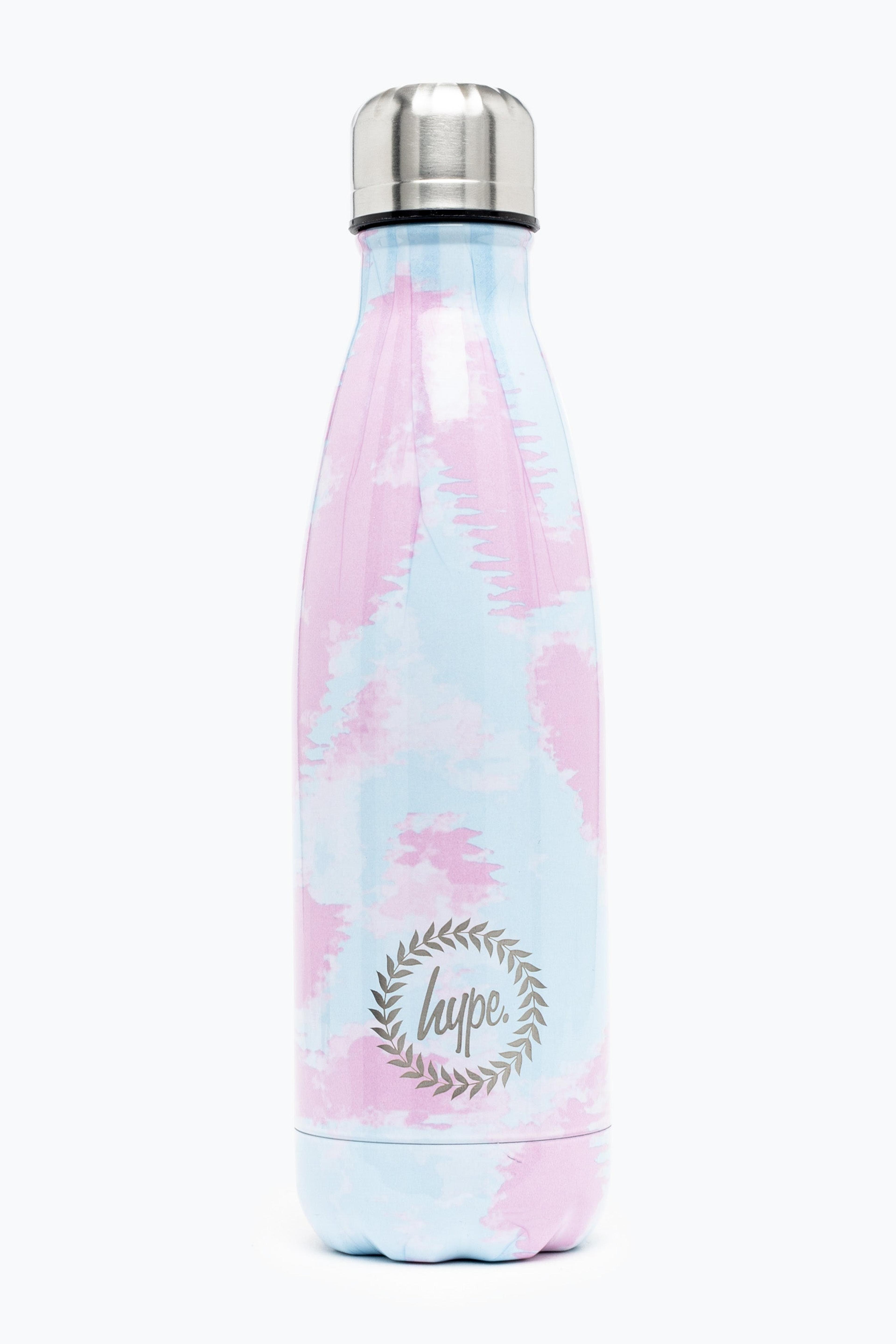 HYPE UNISEX SPLODGE TIE DYE BLUE AND LILAC CREST BOTTLE