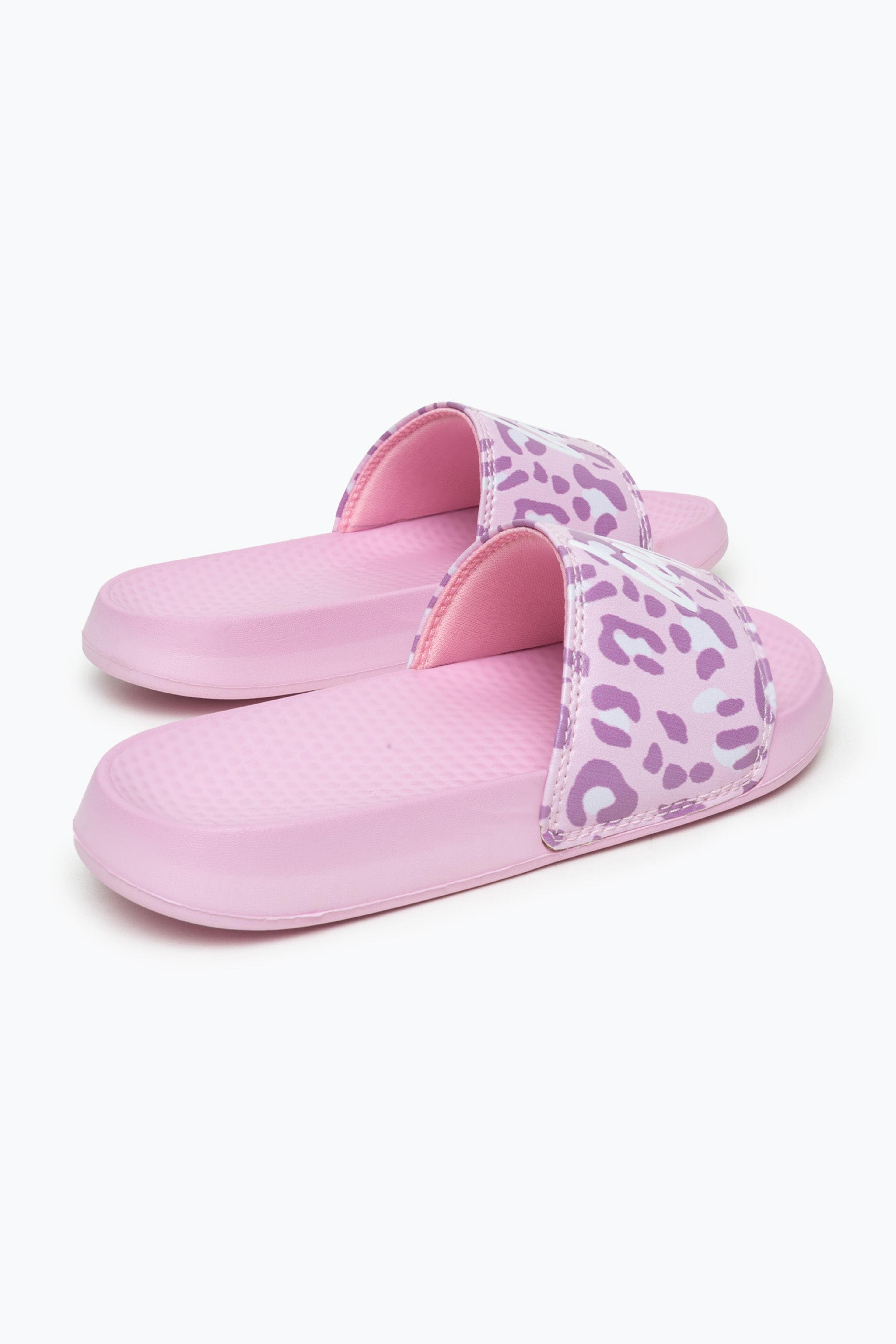 Alternate View 1 of HYPE KIDS UNISEX PINK TONE ON TONE LEOPARD CREST SLIDERS