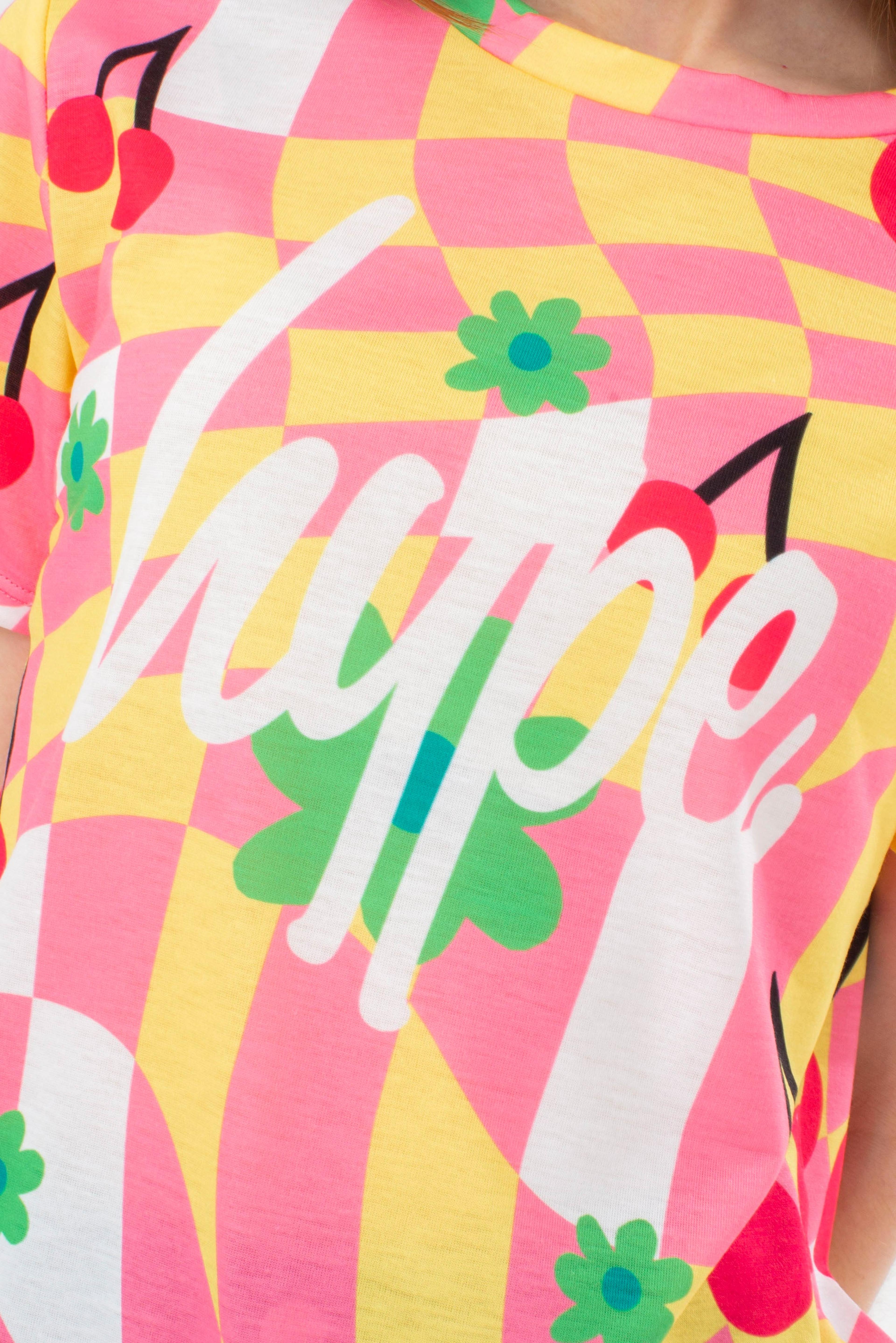Alternate View 4 of HYPE GIRLS PINK GROOVEY WAVE SCRIPT T-SHIRT