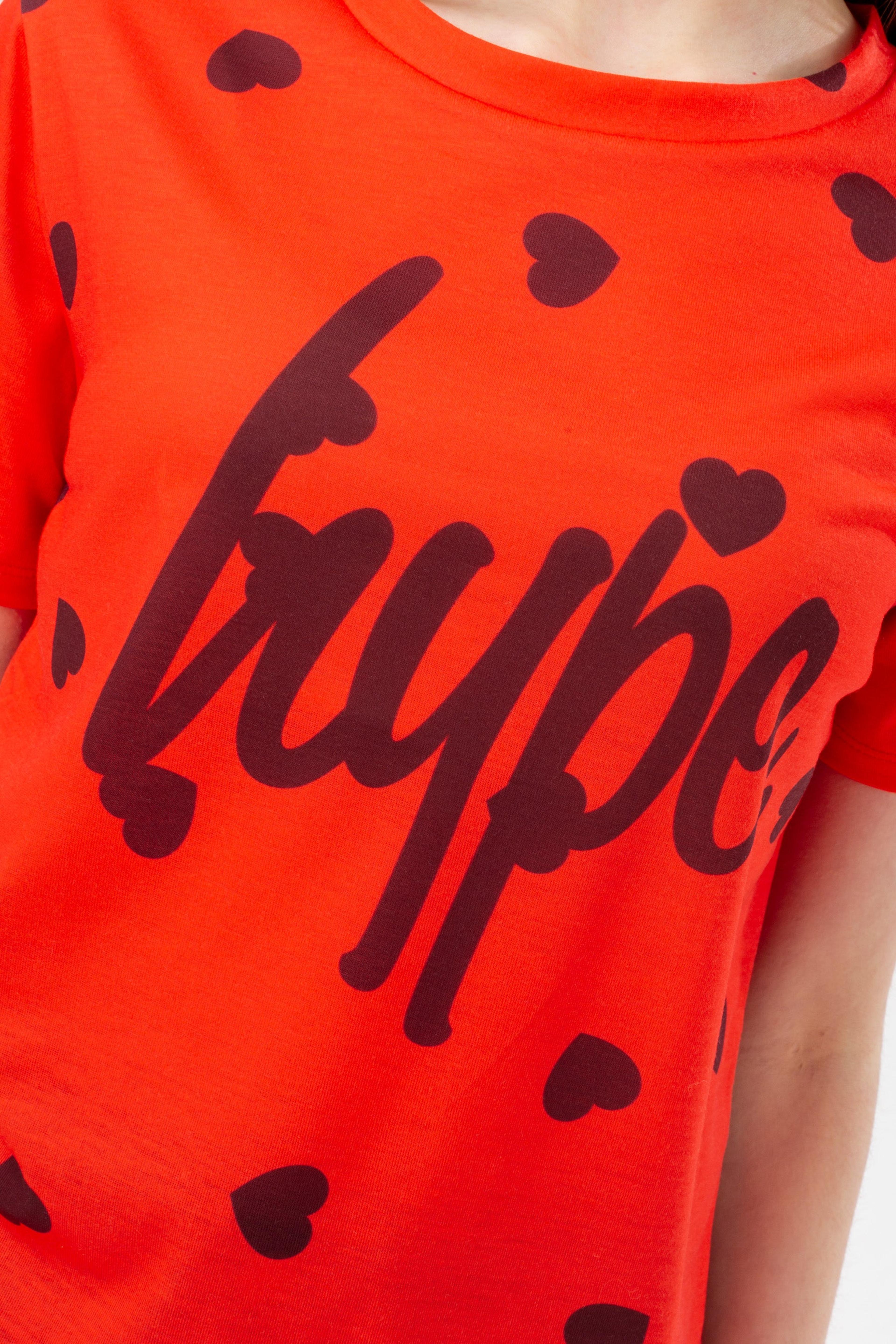 Alternate View 4 of HYPE GIRLS RED HEART STAMP SCRIPT T-SHIRT
