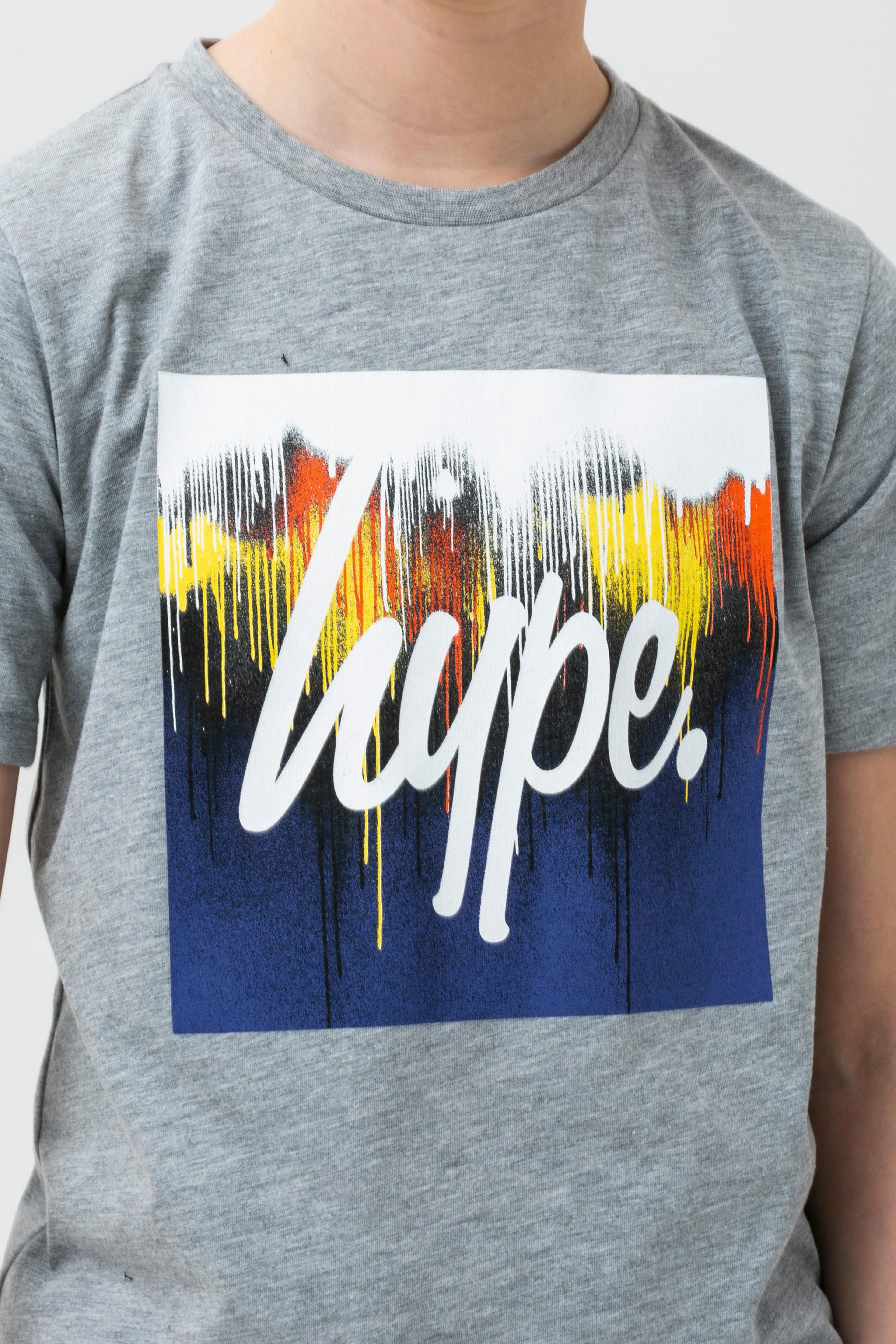 Alternate View 3 of HYPE BOYS GREY UNION DRIPS SQUARE T-SHIRT