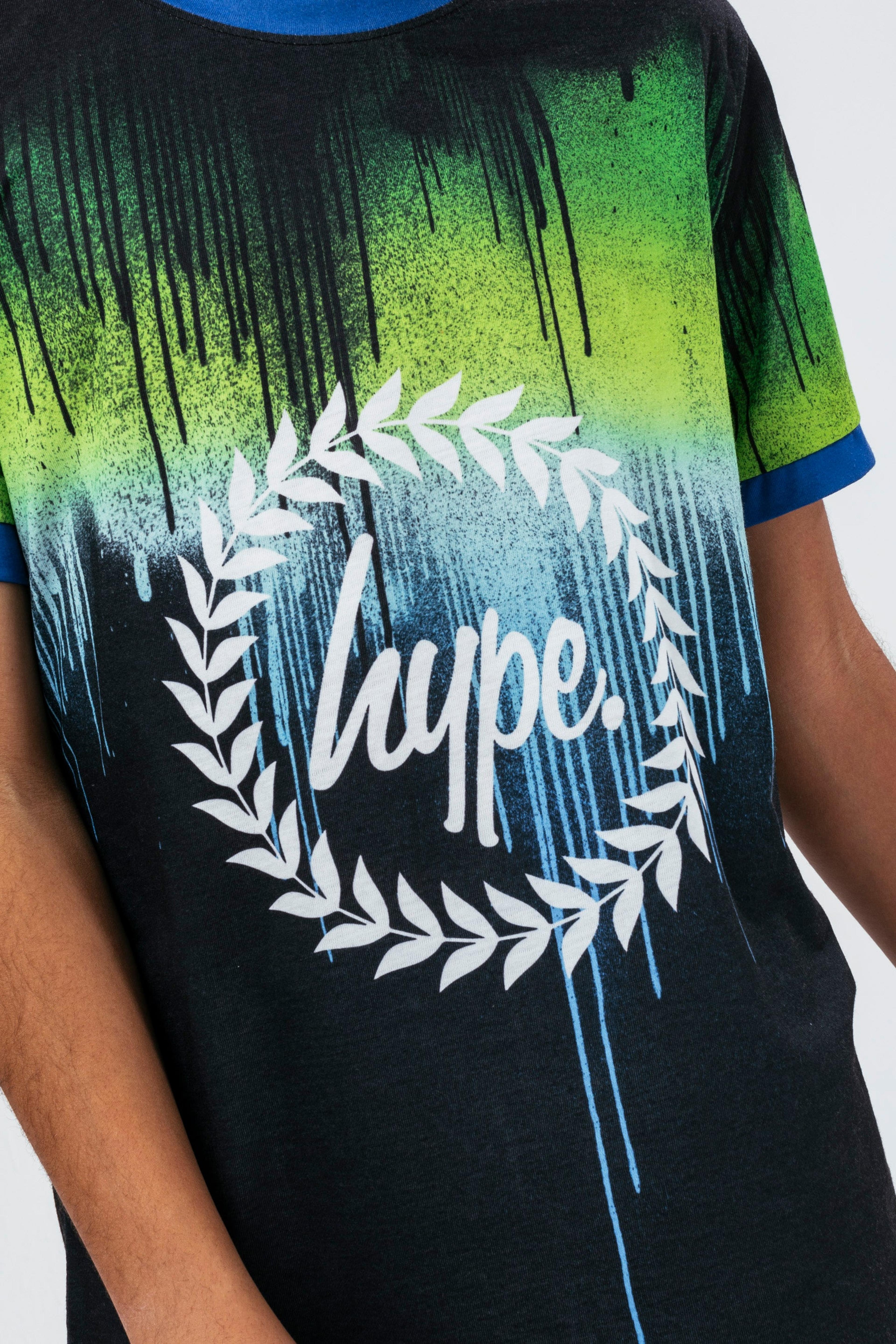 Alternate View 3 of HYPE BOYS BLUE EARTH DRIPS CREST SHORTS PJ'S