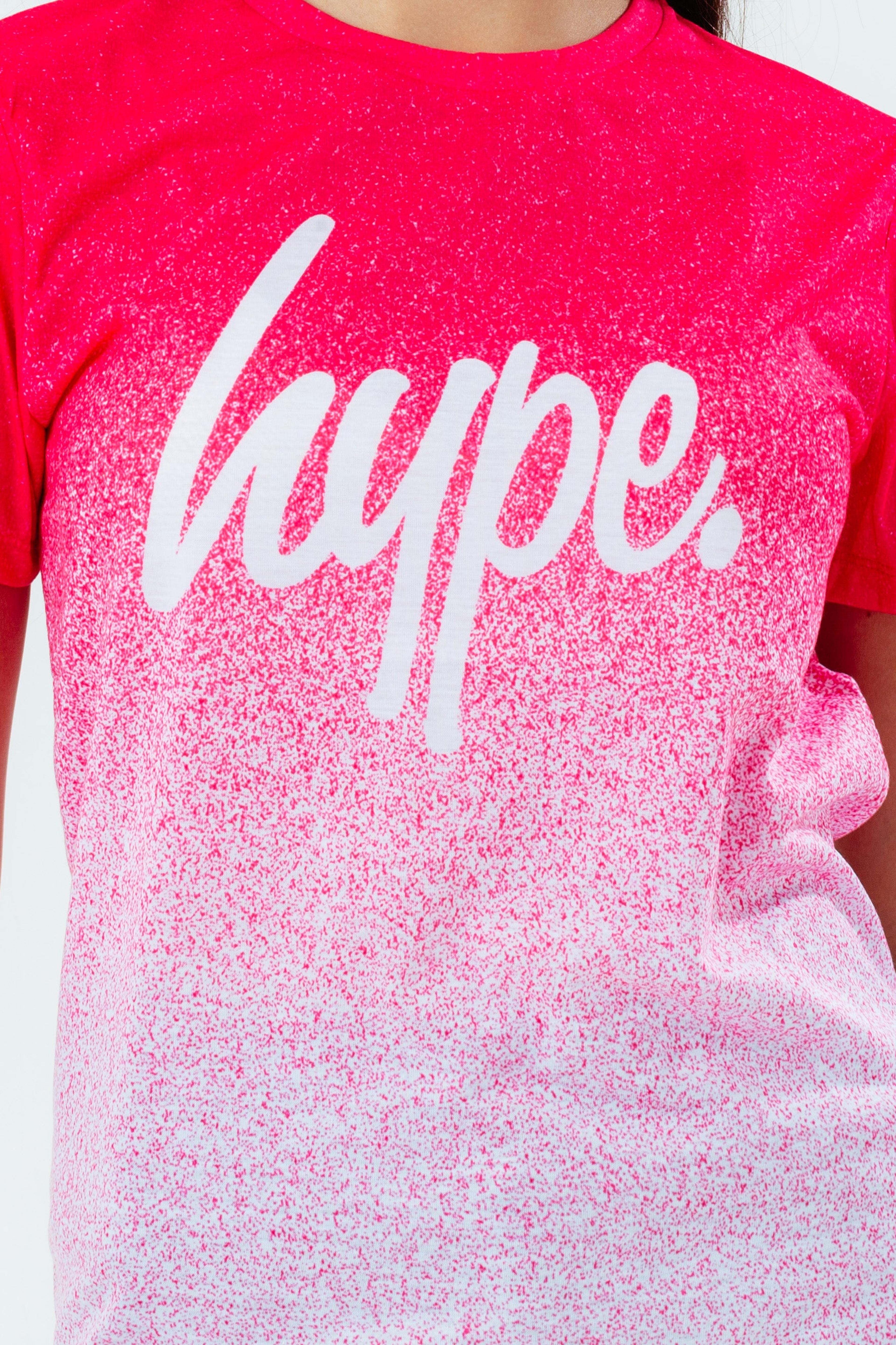 Alternate View 3 of HYPE PINK SPECKLE FADE GIRLS T-SHIRT