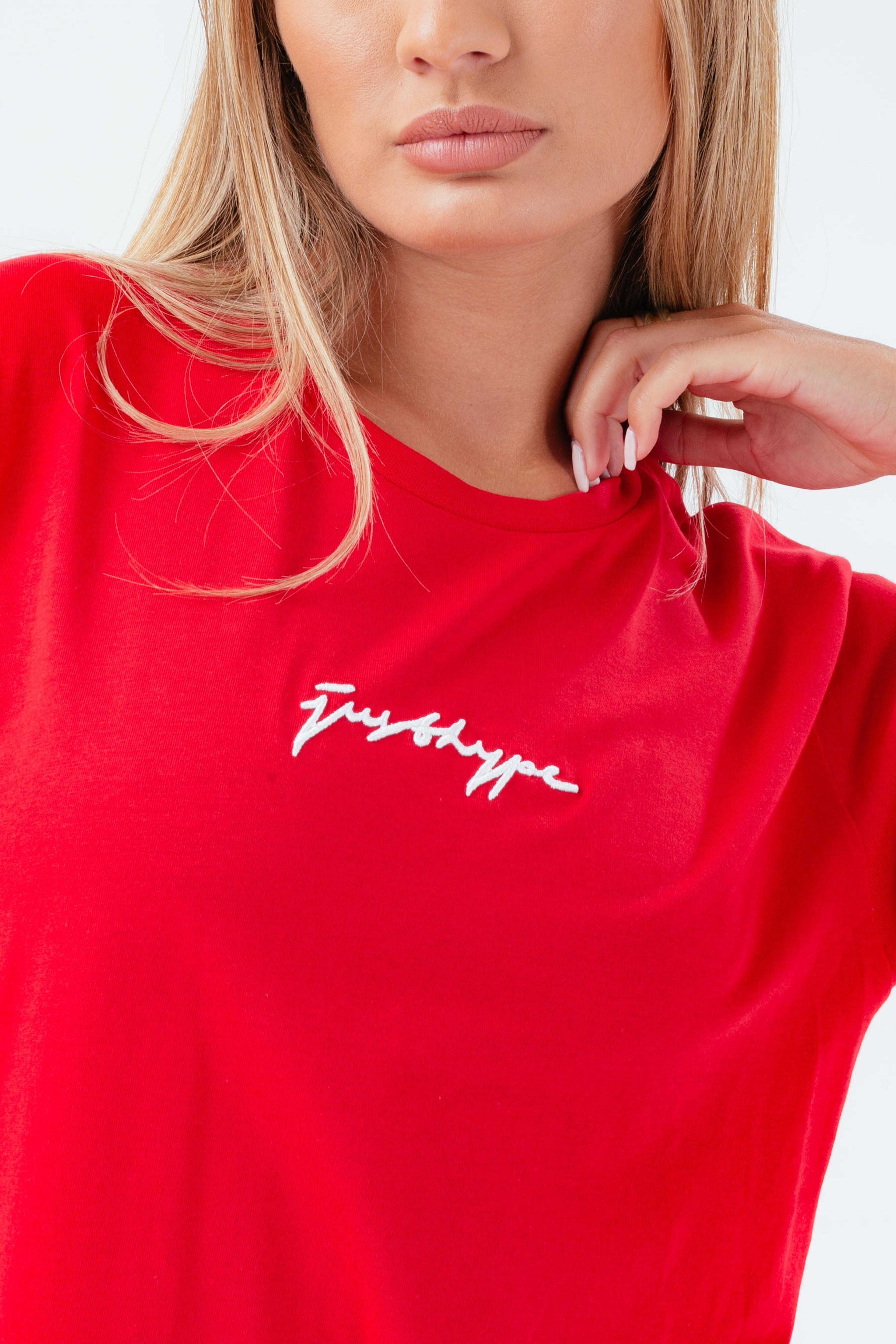 Alternate View 3 of HYPE RED SCRIBBLE OVERSIZED WOMEN'S T-SHIRT