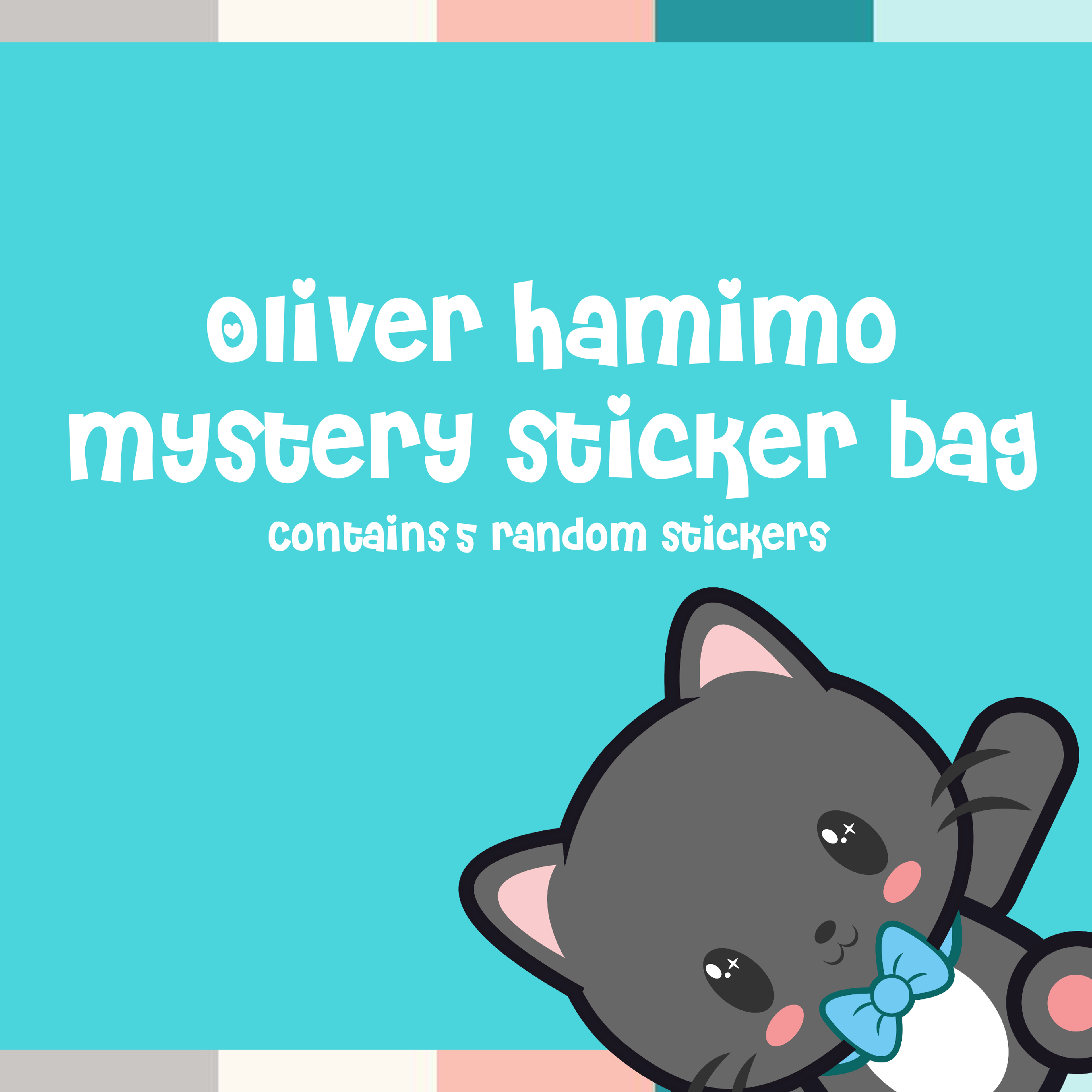 Oliver Hamimo Vinyl Sticker Mystery Pack -- 5 Randomly Selected,