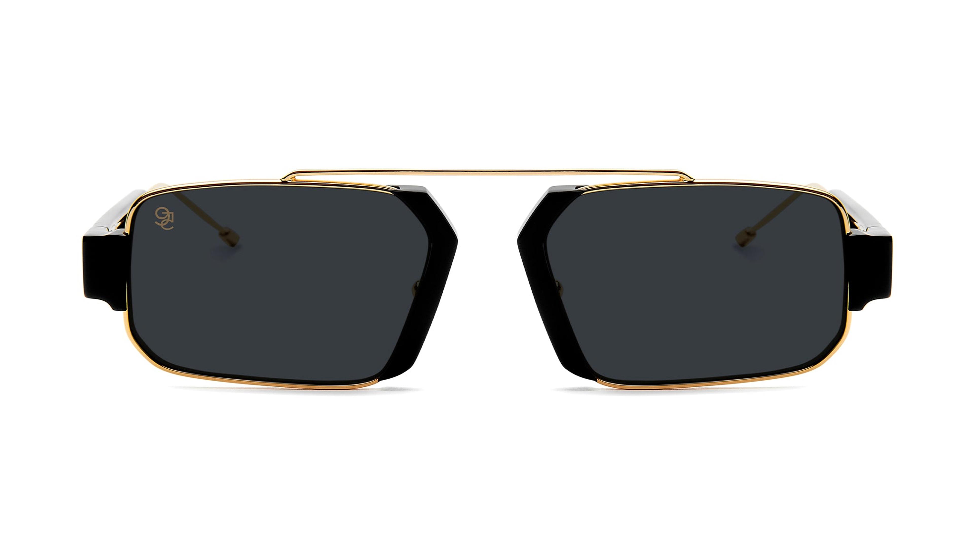 NTWRK - 9FIVE Logan Black & 24K Gold Sunglasses Rx