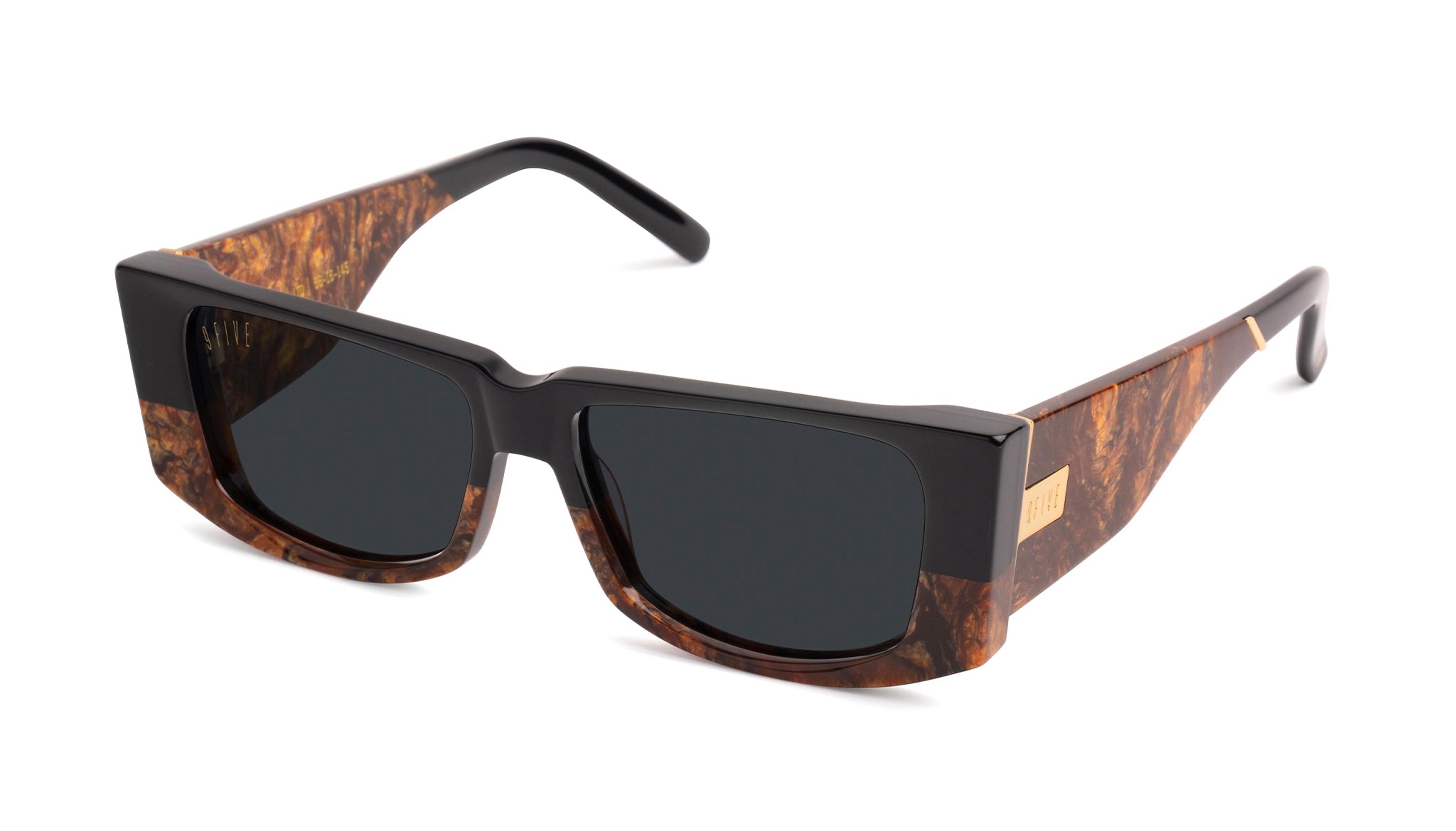 NTWRK - 9FIVE Angelo Gold Marble & 24K Gold Sunglasses