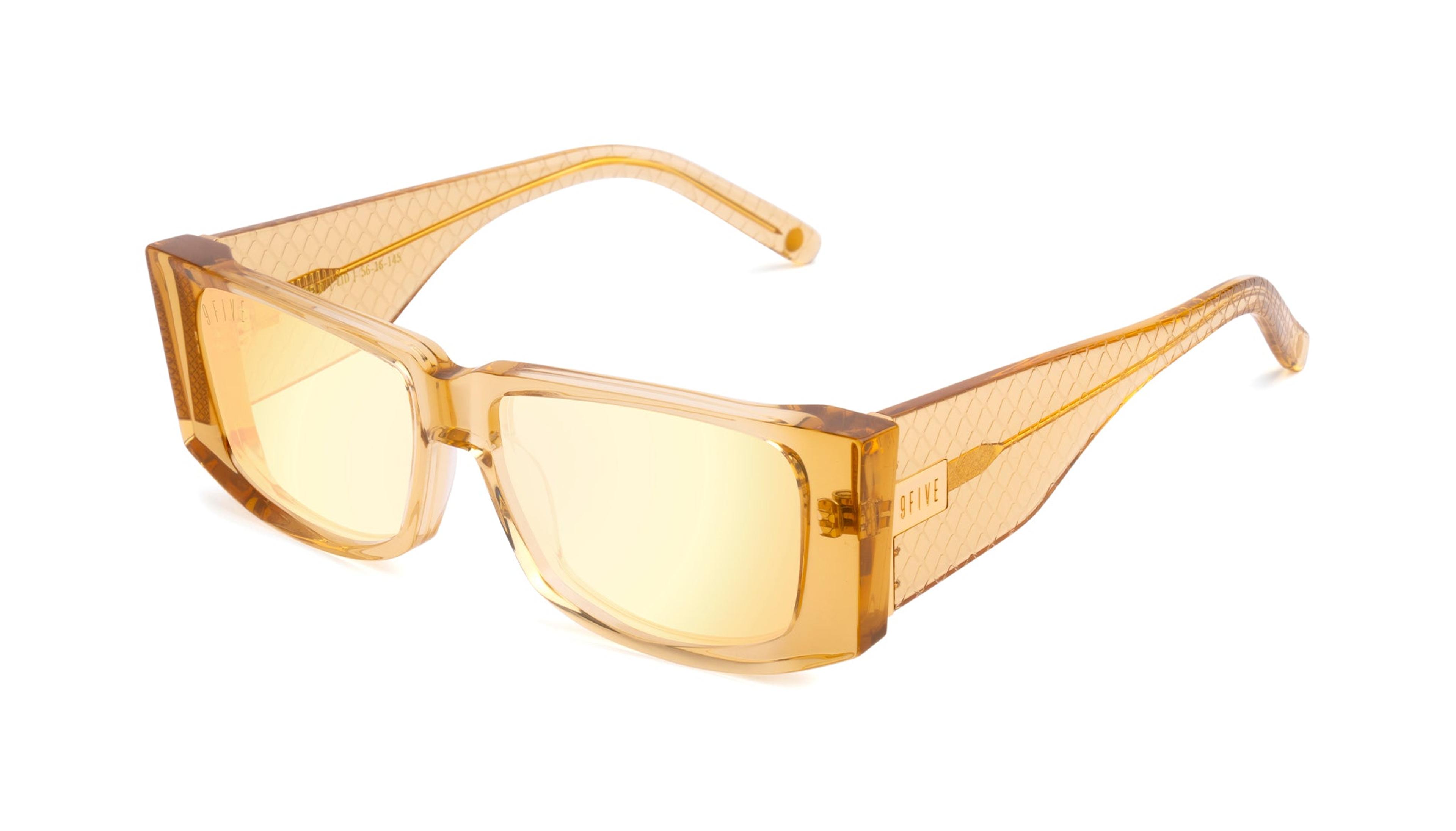 NTWRK - 9FIVE Angelo Gold Scale - Reflective Gold Sunglasses